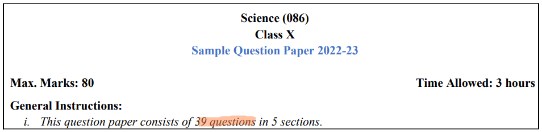 Educart CBSE Science Sample Paper 2023