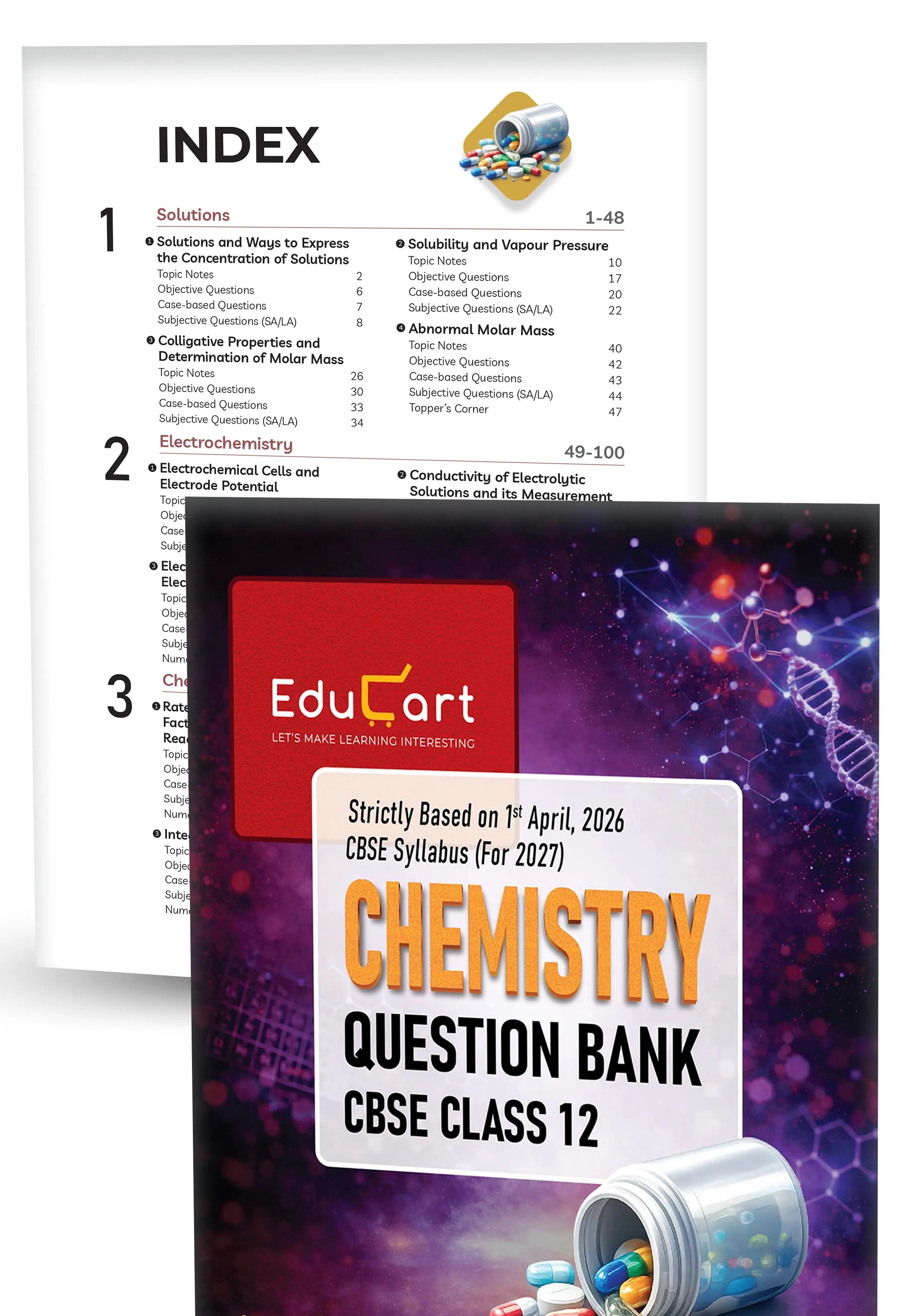 Educart CBSE Class 12 Question Bank Combo 2026–27 | Physics, Chemistry, Mathematics & English | Chapterwise PYQs, Competency-Based & Case-Based Qs | 2027 Syllabus