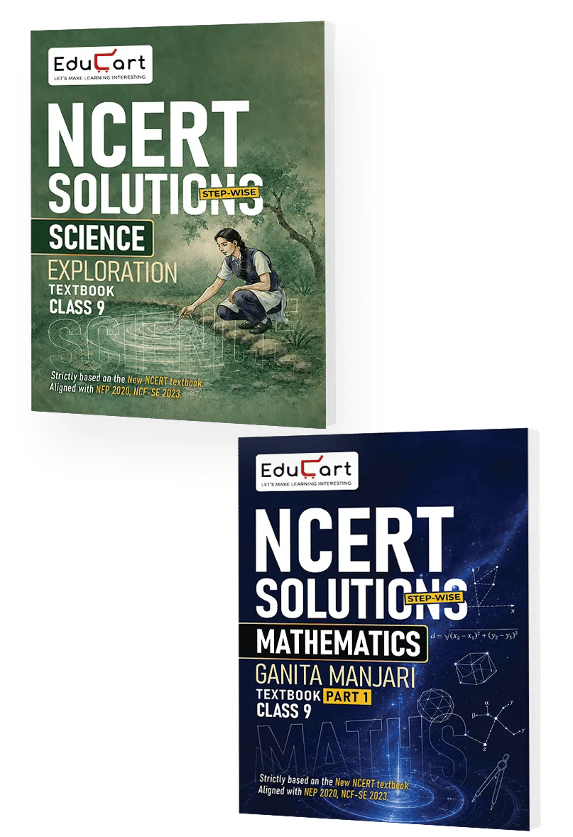 Educart Class 9 Science & Mathematics NCERT Textbook Solutions Bundle 2027 (2026-27)