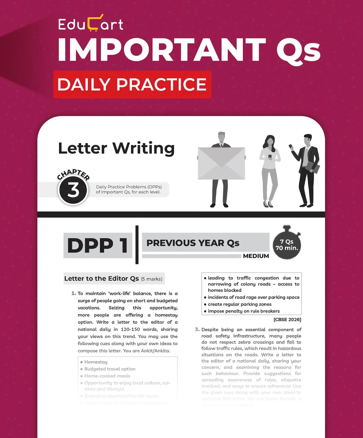 Educart CBSE Class 12 English Core One Shot Question Bank 2026–27 | NCERT Questions, PYQs & Competency-Based Qs | Unit Test Worksheet | Latest CBSE Syllabus & Exam Pattern 2027