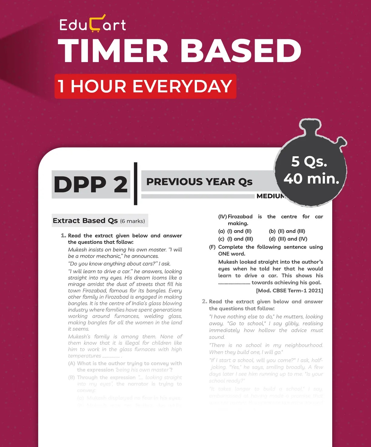 Educart CBSE Class 12 English Core One Shot Question Bank 2026–27 | NCERT Questions, PYQs & Competency-Based Qs | Unit Test Worksheet | Latest CBSE Syllabus & Exam Pattern 2027