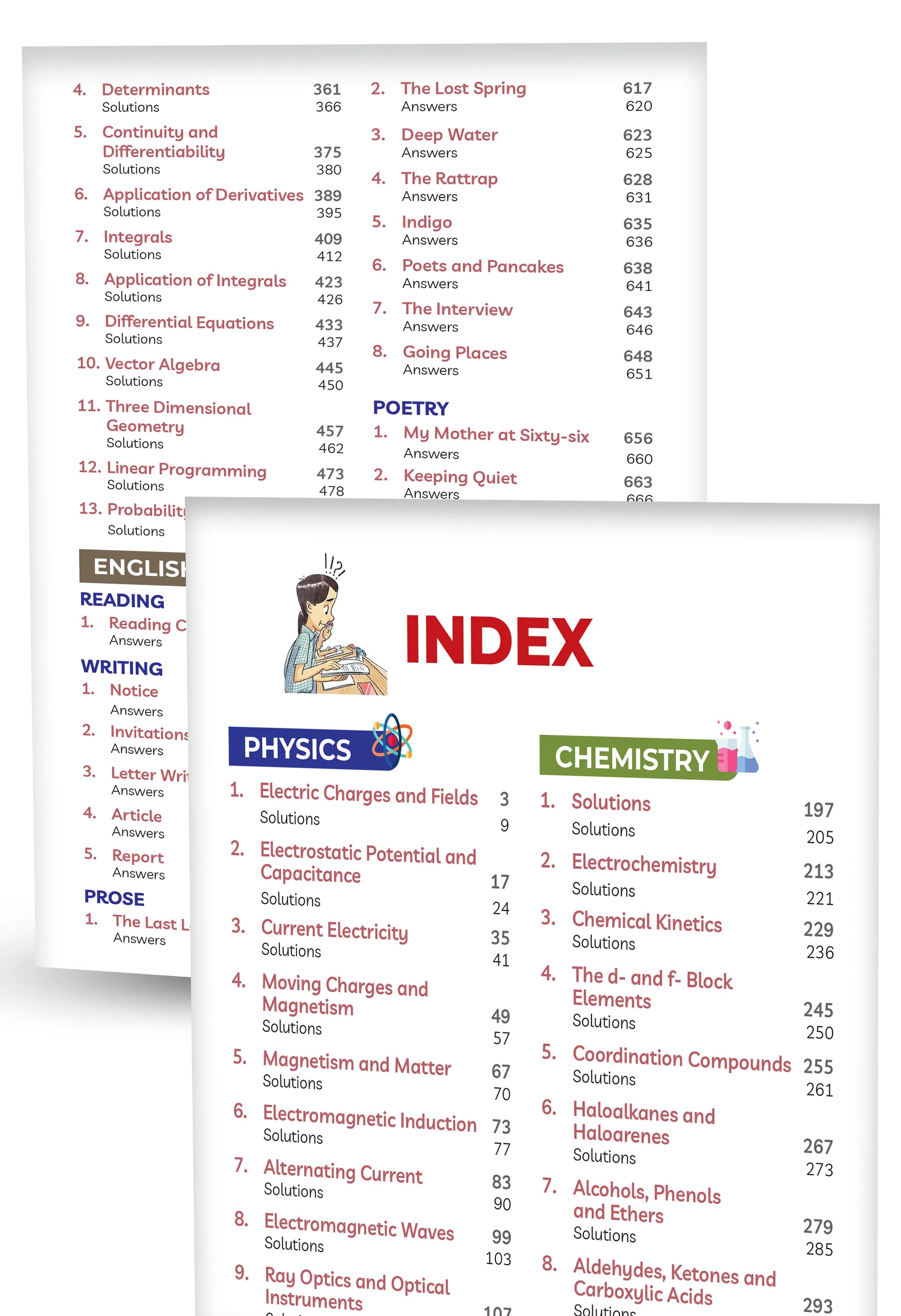 Educart Granth CBSE Class 12 Previous 10 Year Solved Papers 2027 - with PYQ Charts Physics, Chemistry, Mathematics & English Core Book For 2027 Board Exam (2016-2026, With Topic-wise Analysis Chart)