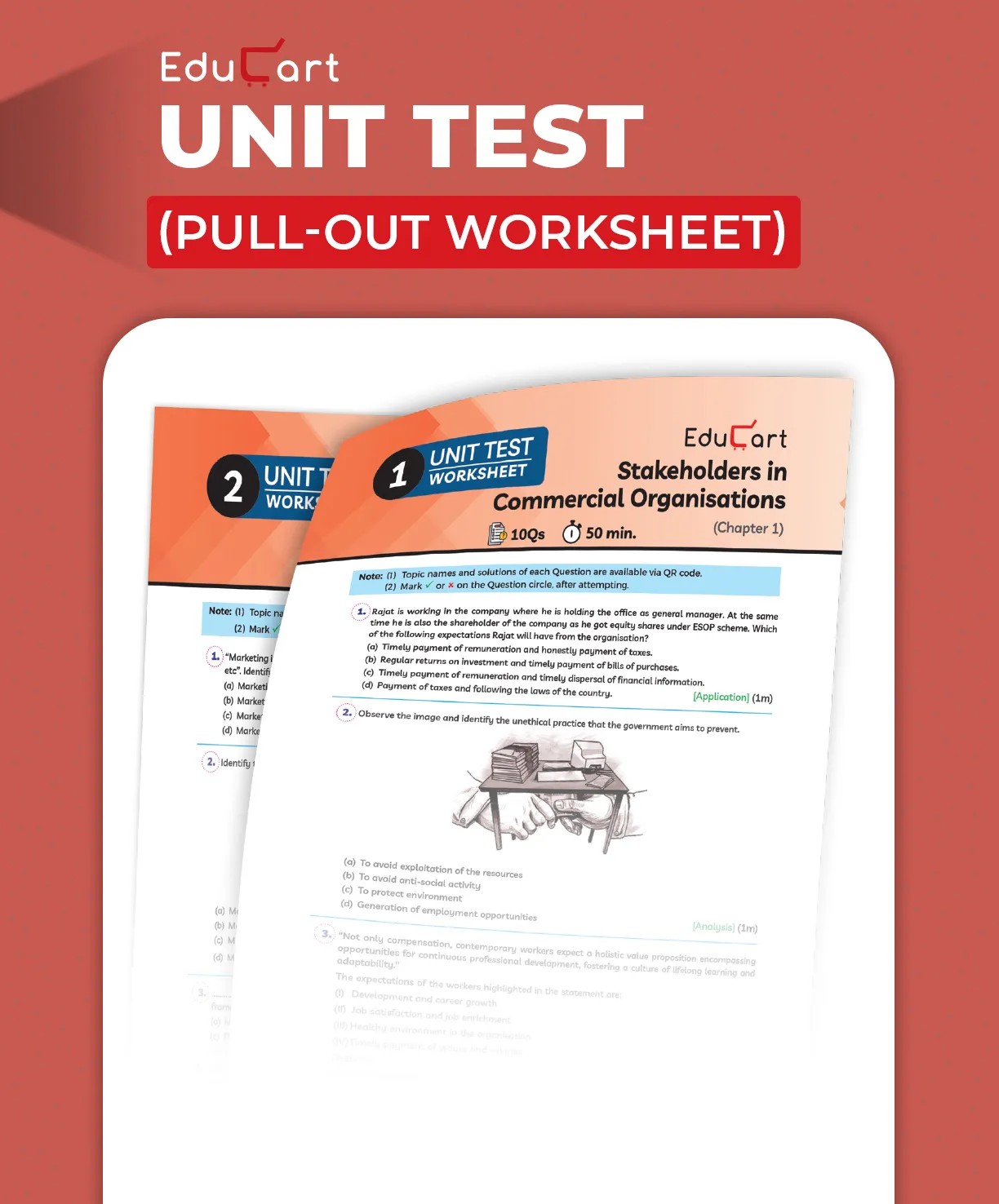 Educart ICSE Class 10 Commercial Studies One Shot Question Bank 2026-27 | Chapter-wise Practice Includes PYQs & Competency-Based Qs | Unit Test Worksheets | Latest Syllabus 2027