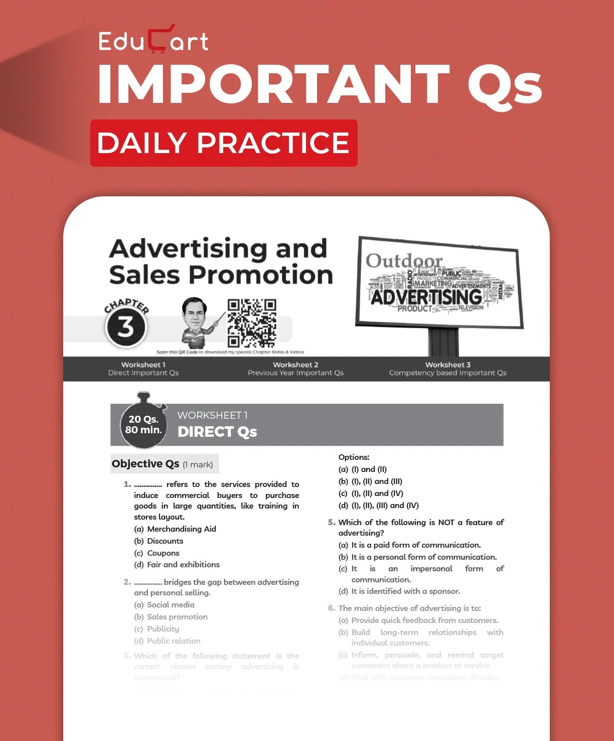 Educart ICSE Class 10 Commercial Studies One Shot Question Bank 2026-27 | Chapter-wise Practice Includes PYQs & Competency-Based Qs | Unit Test Worksheets | Latest Syllabus 2027