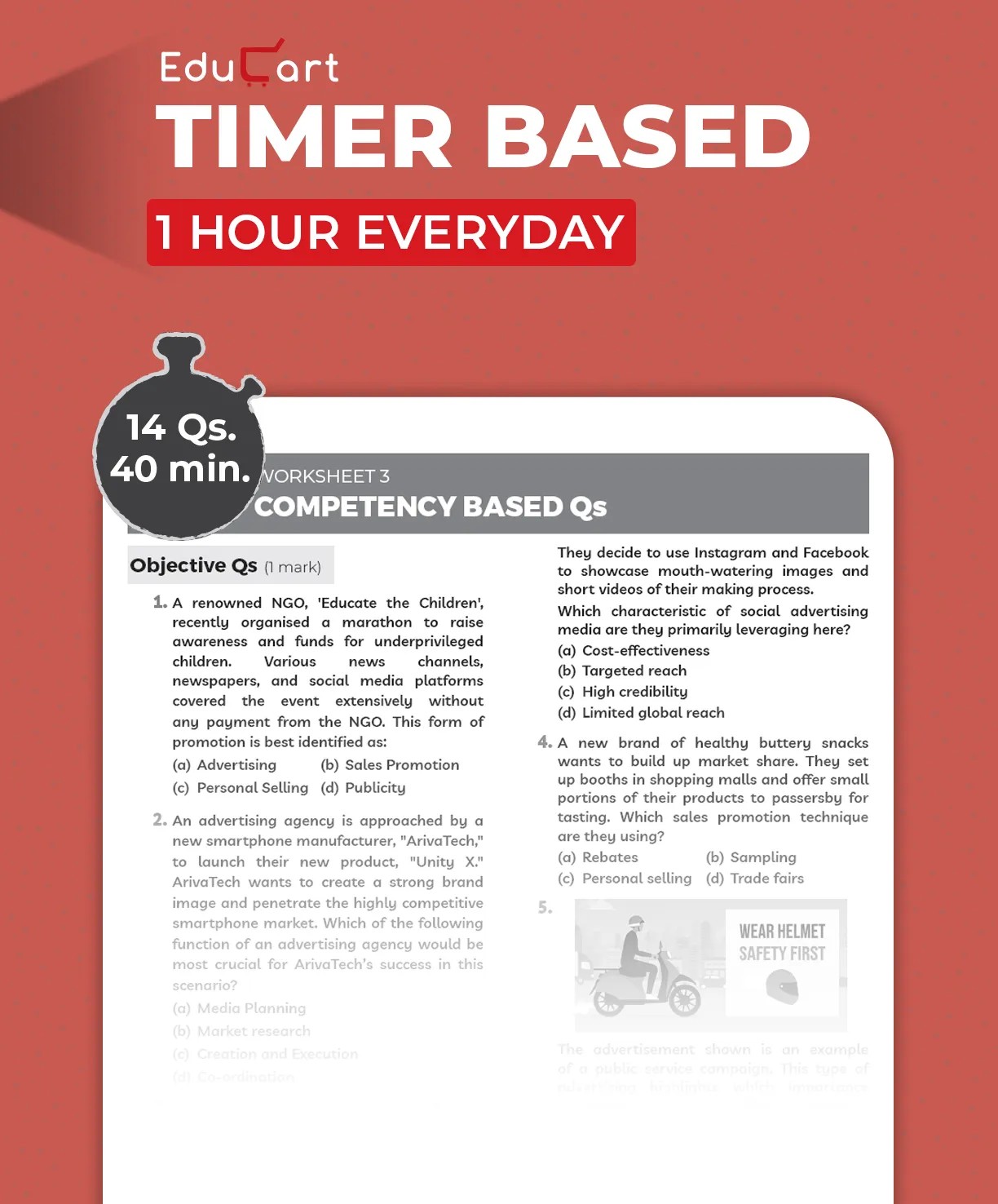 Educart ICSE Class 10 Commercial Studies One Shot Question Bank 2026-27 | Chapter-wise Practice Includes PYQs & Competency-Based Qs | Unit Test Worksheets | Latest Syllabus 2027