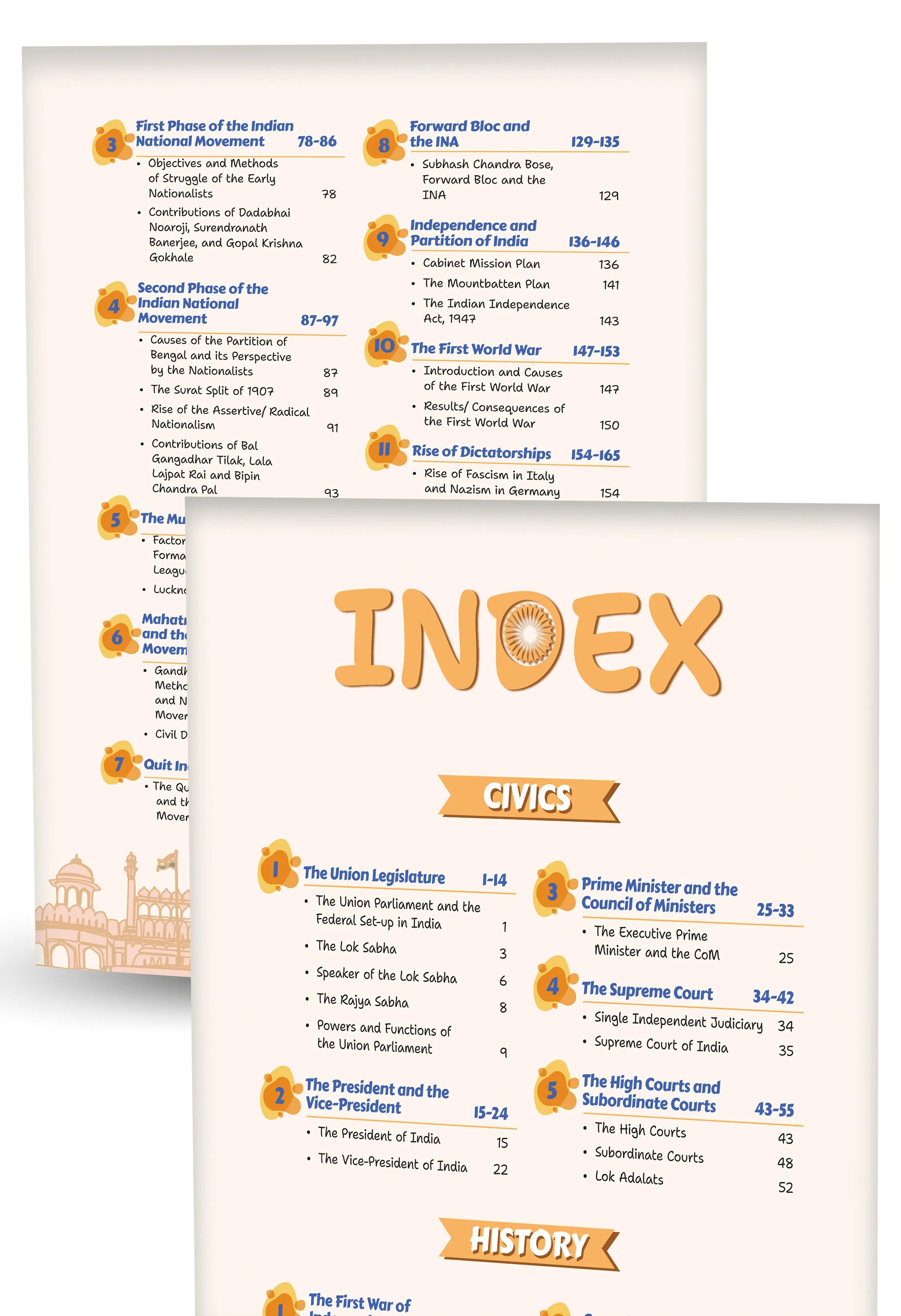Educart Handouts ICSE Class 10 History & Civics Handwritten Notes 2027 (Half-Yearly & Periodic Tests & Chapter-wise Study Material for 2026-27 Board Exam