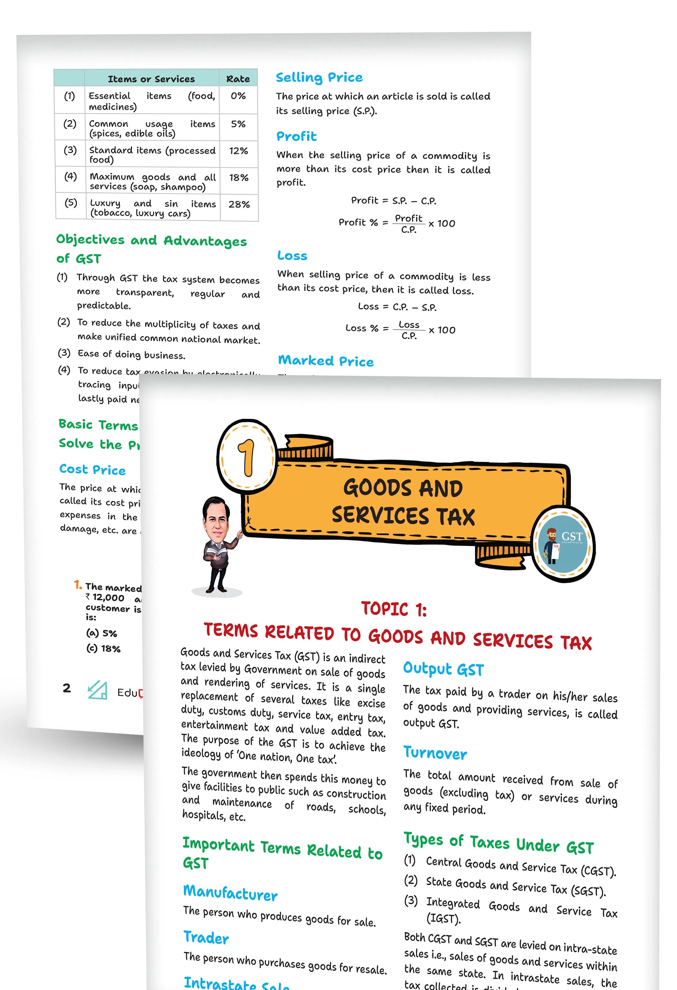 Educart Handouts ICSE Class 10 Mathematics Handwritten Notes 2027 (Half-Yearly & Periodic Tests & Chapter-wise Study Material for 2026-27 Board Exam