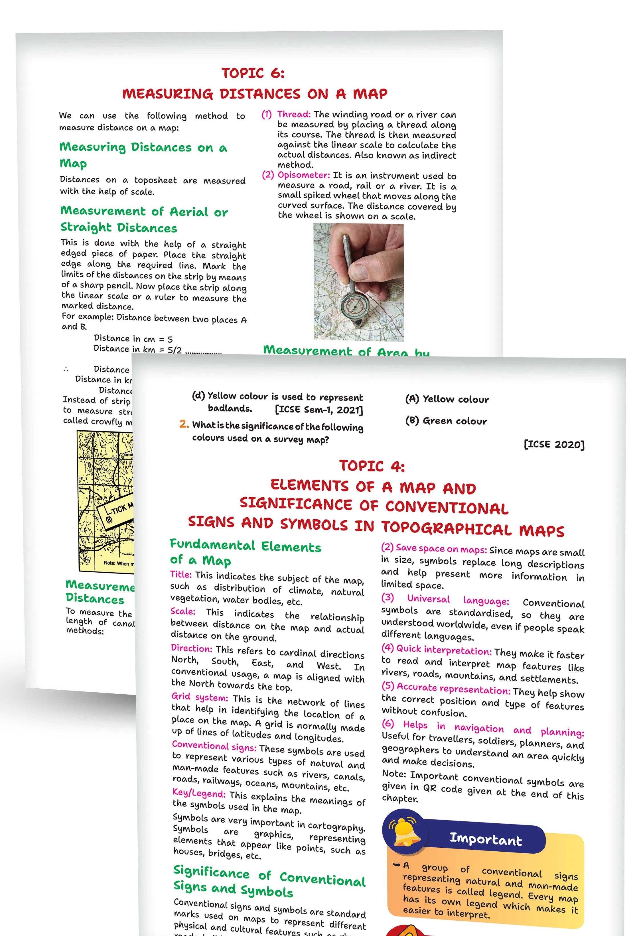 Educart Handouts ICSE Class 10 Geography Handwritten Notes 2027 (Half-Yearly & Periodic Tests & Chapter-wise Study Material for 2026-27 Board Exam