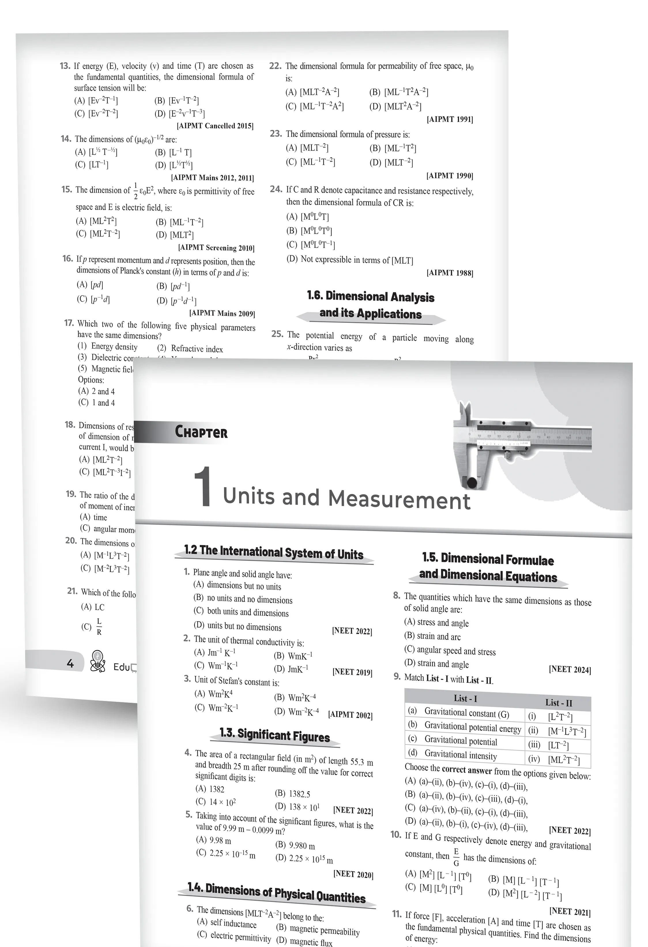 Educart NEET Physics 39 Years Chapterwise Topicwise Solved Papers (1988-2026) | Detailed Explanations, NCERT Mnemonics & Solved 2026 NEET + Re-NEET Official Paper for 2027 Exam
