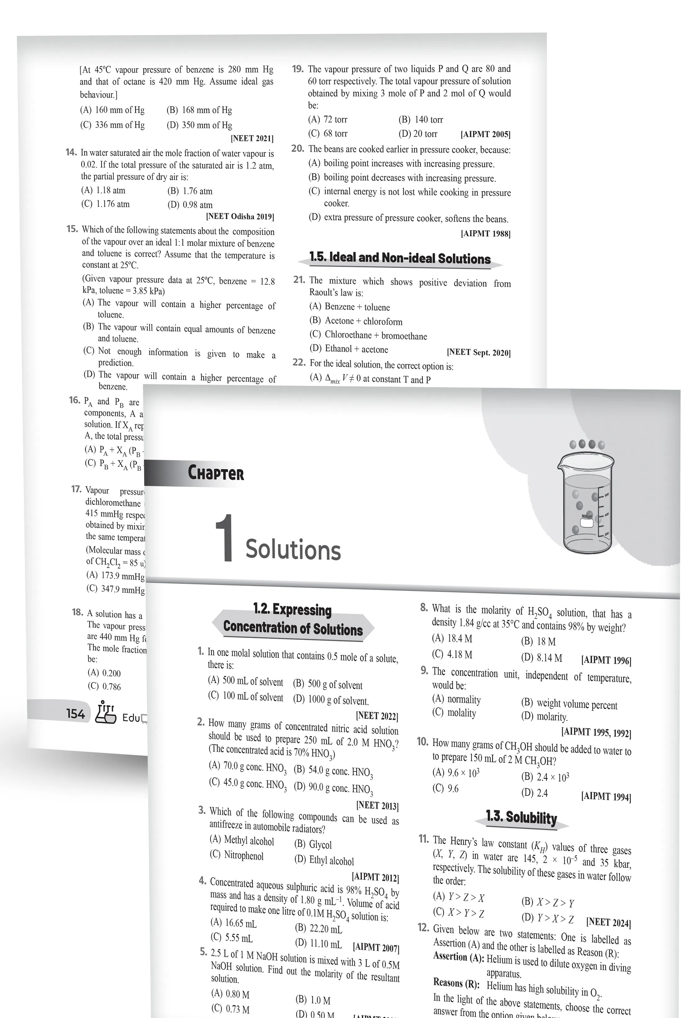 Educart NEET Chemistry 39 Years Chapterwise Topicwise Solved Papers (1988-2026) | Detailed Explanations, NCERT Mnemonics & Solved 2026 NEET + Re-NEET Official Paper for 2027 Exam
