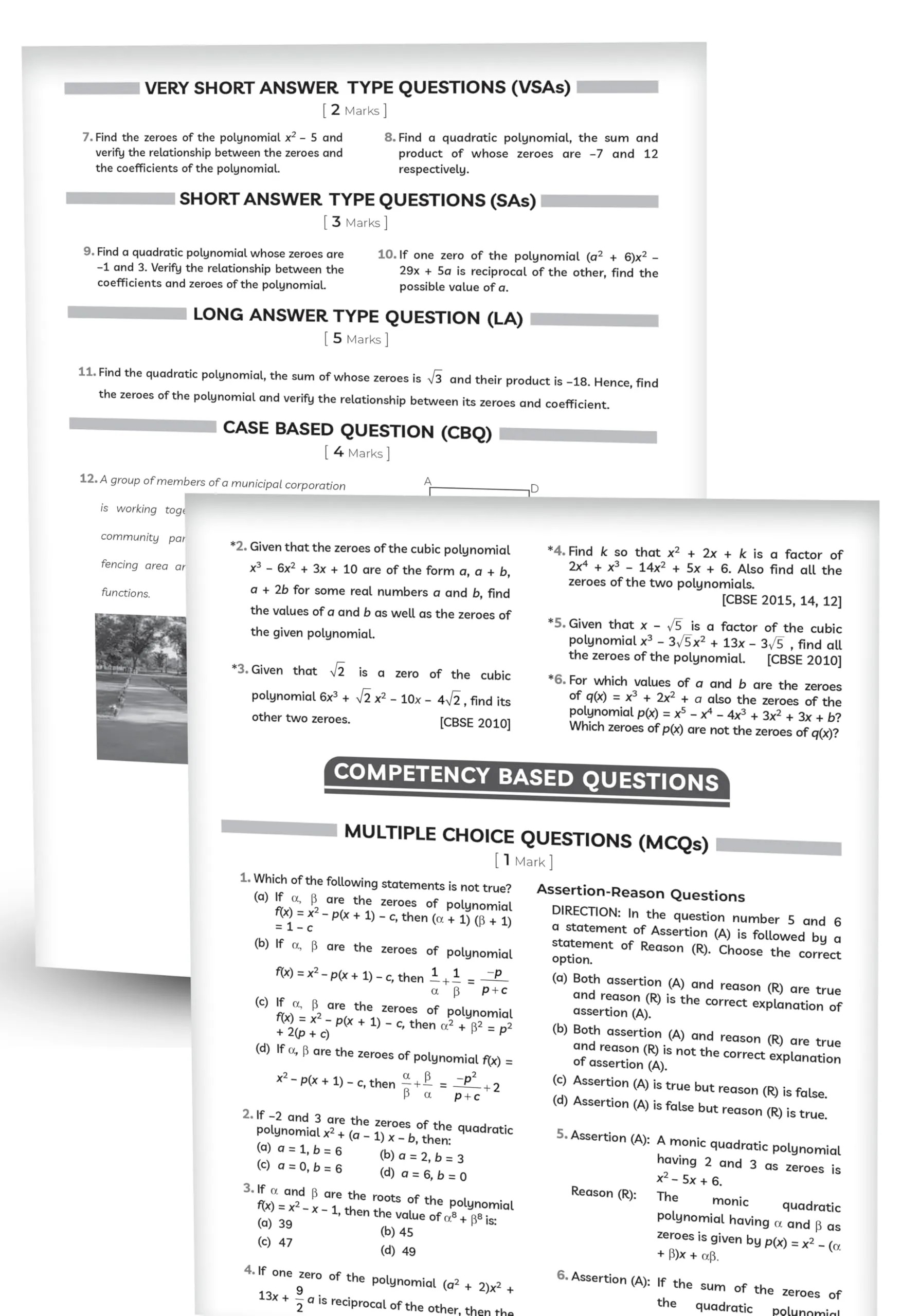 Educart NCERT Exemplar Class 10 Mathematics 2026 Problems Solutions (For 2026-27 Board Exam)