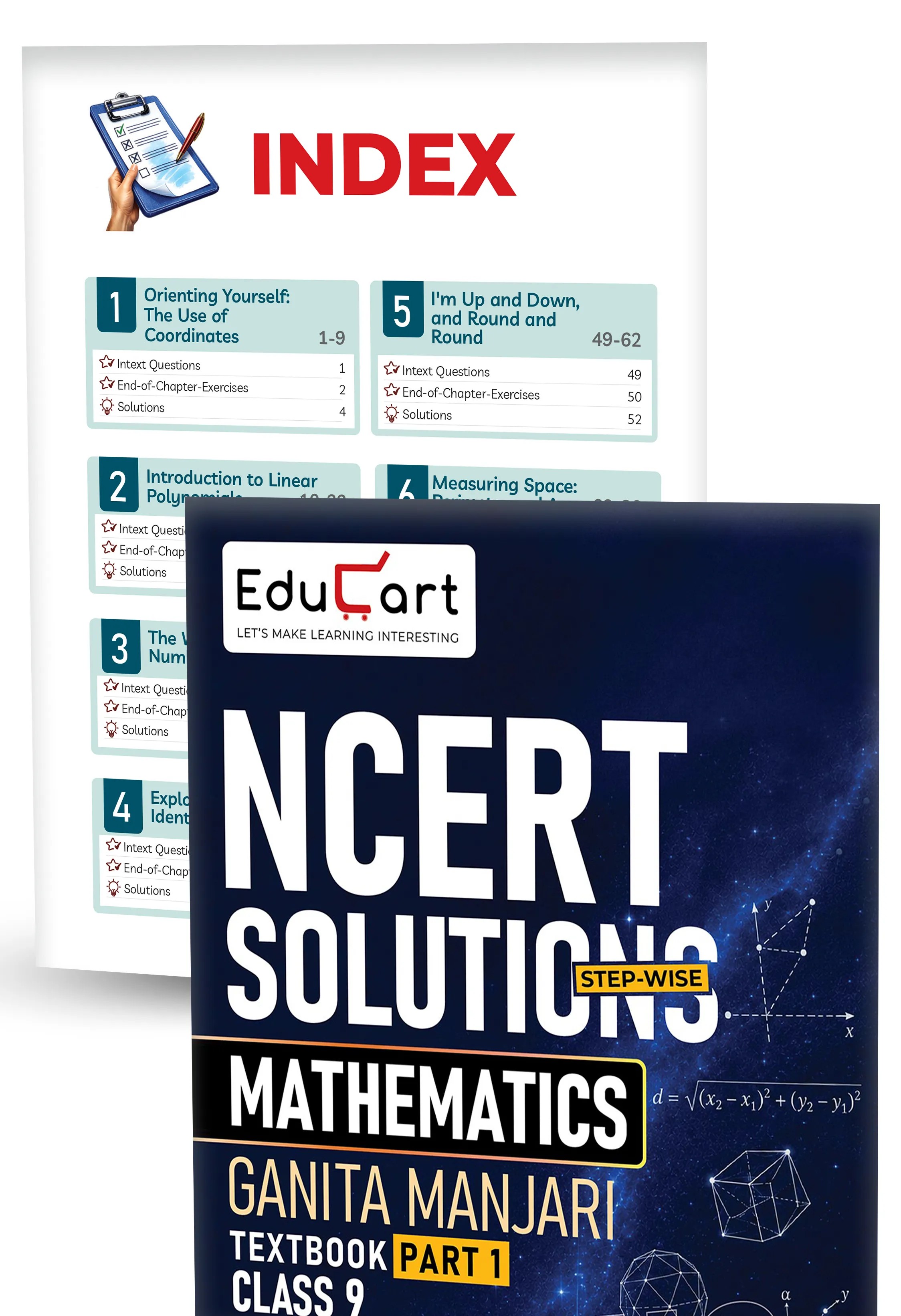 Educart Class 9 Science & Mathematics NCERT Textbook Solutions Bundle 2027 (2026-27)
