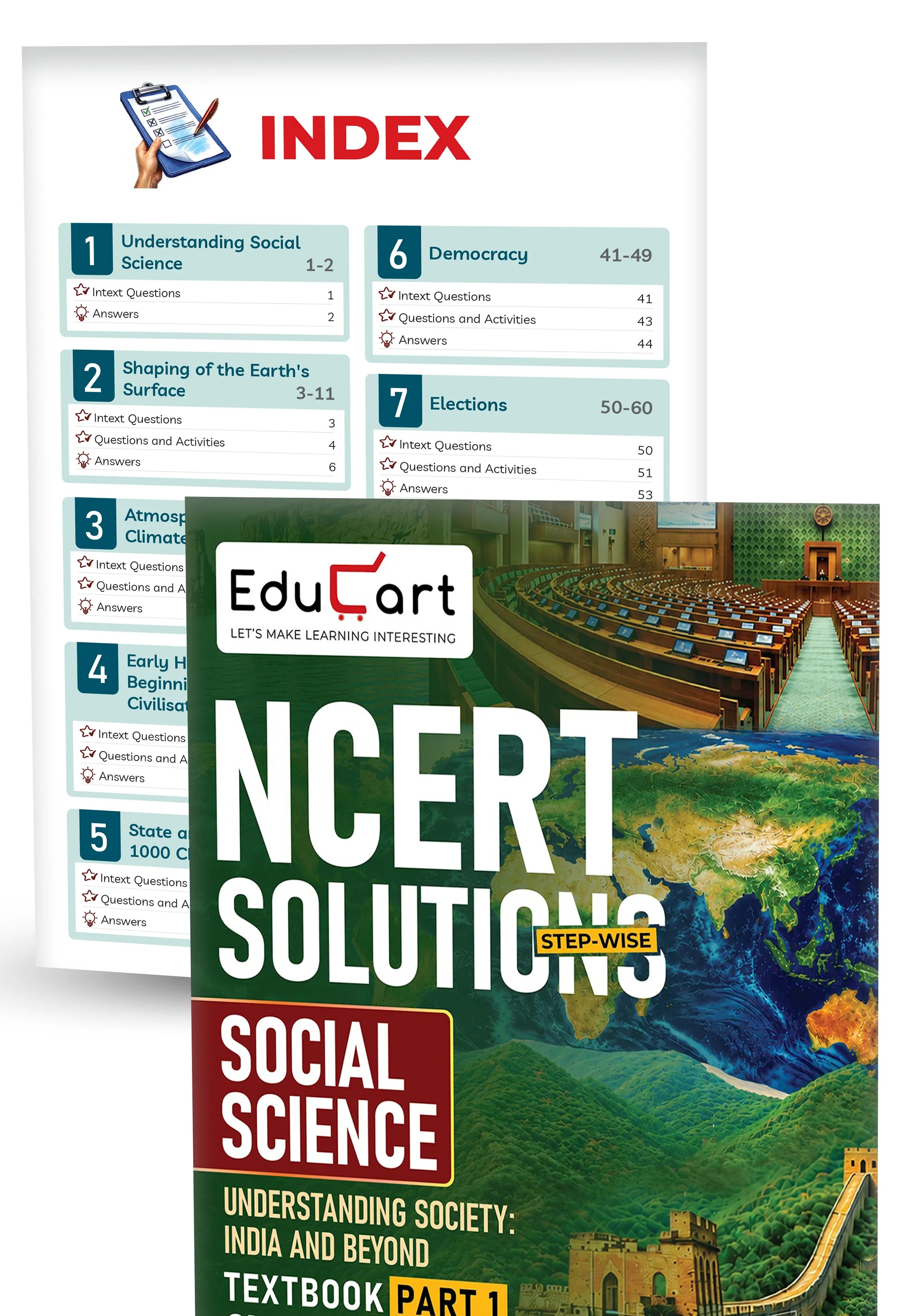 Educart Class 9 Science, Mathematics, Social Science & English NCERT Textbook Solutions Bundle 2027 (2026-27)