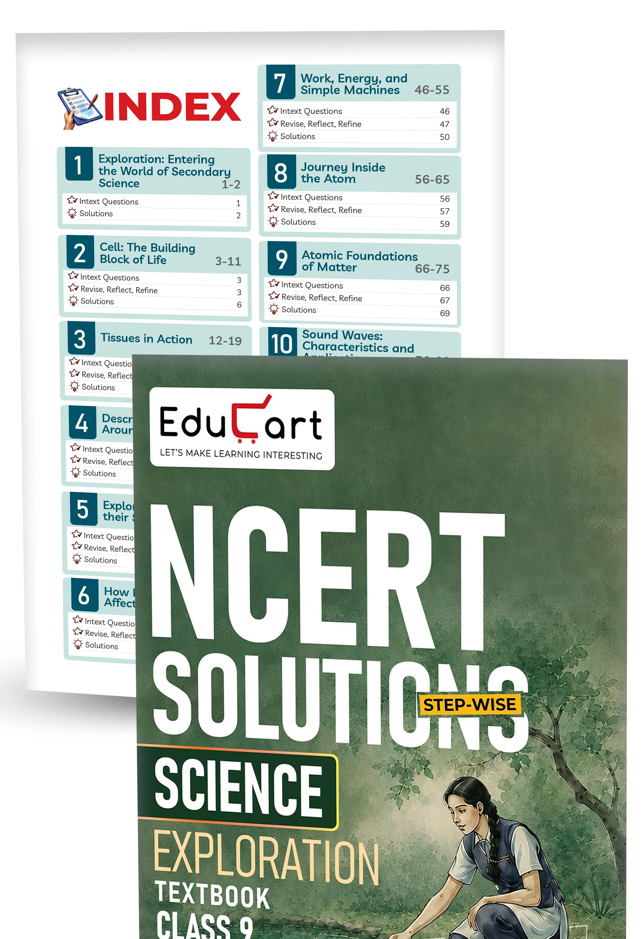 Educart Class 9 Science, Mathematics, Social Science & English NCERT Textbook Solutions Bundle 2027 (2026-27)