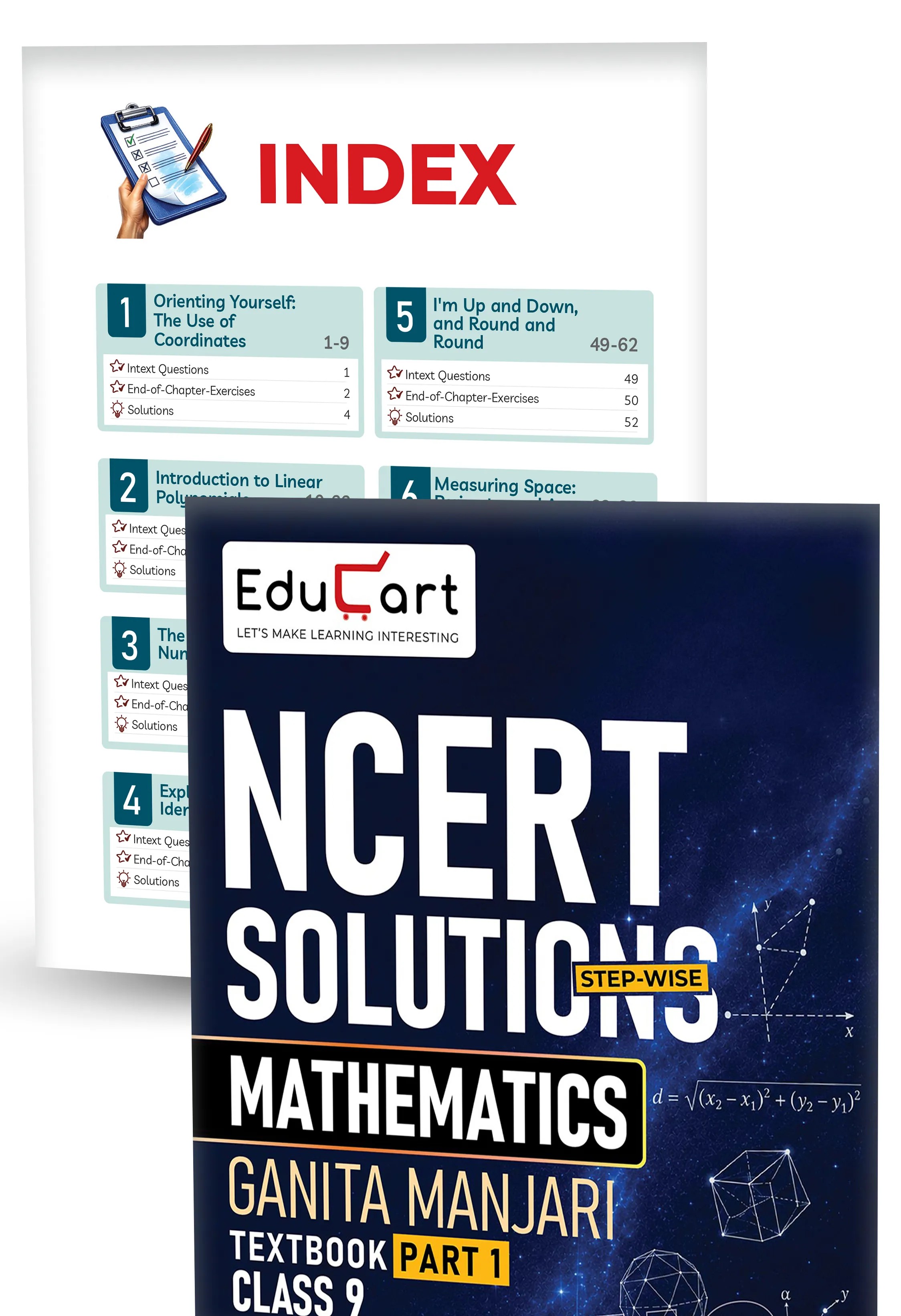 Educart Class 9 Science, Mathematics, Social Science & English NCERT Textbook Solutions Bundle 2027 (2026-27)