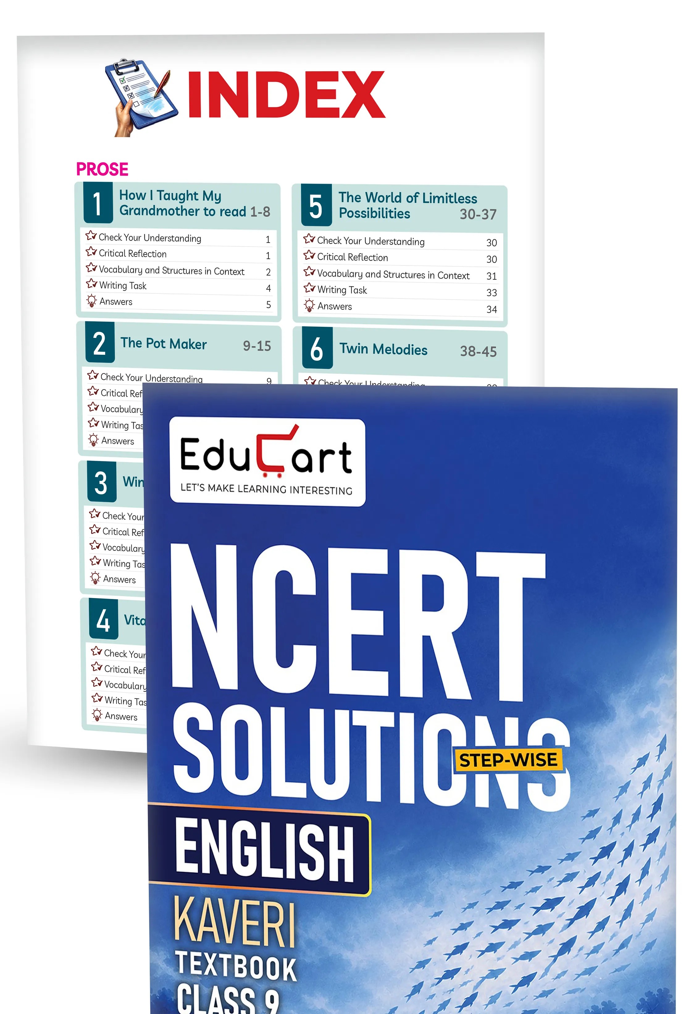 Educart Class 9 Science, Mathematics, Social Science & English NCERT Textbook Solutions Bundle 2027 (2026-27)