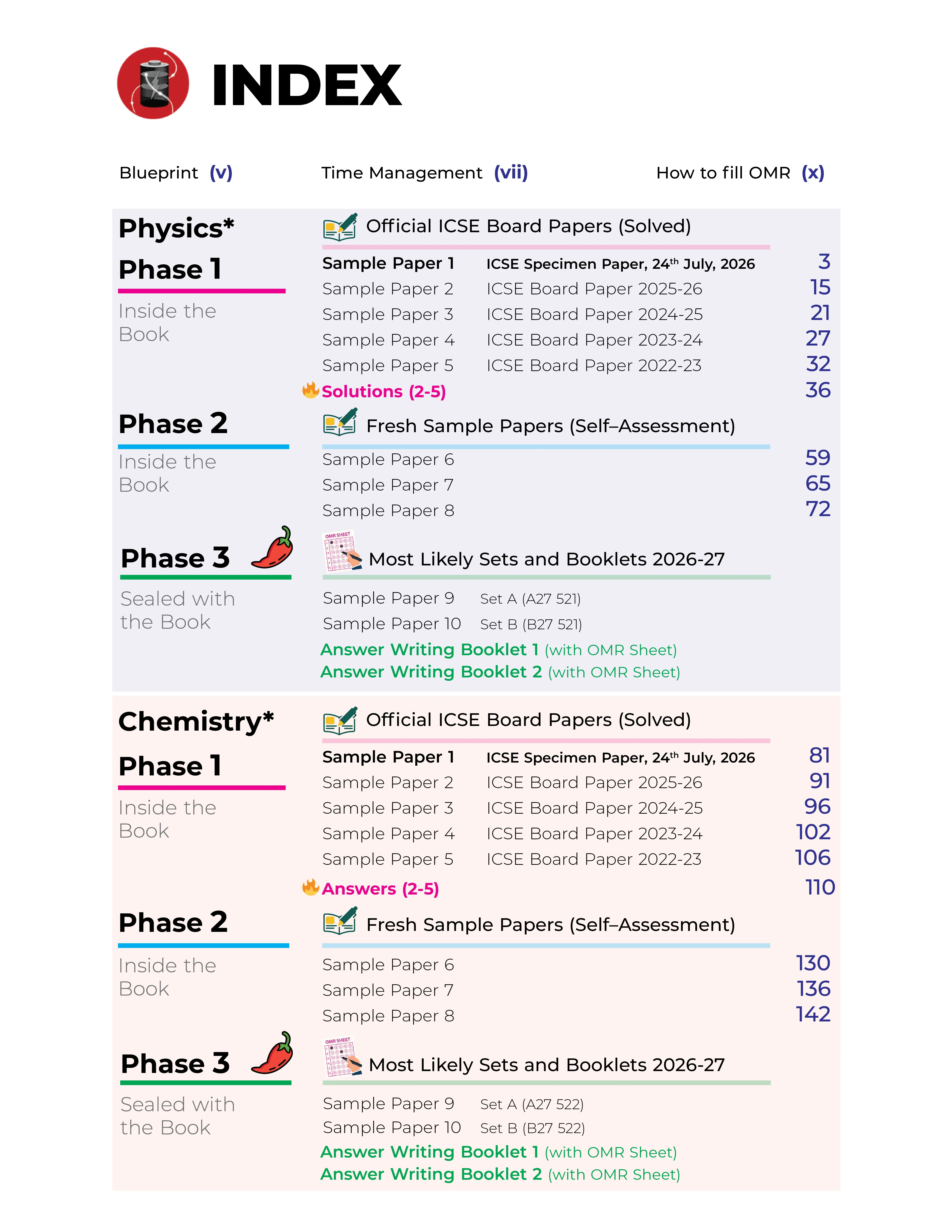 Educart ICSE Sample Paper Class 10 2027 (Volume 1) – Physics Chemistry Biology and Mathematics for 2026-27 Exam (Introducing Competency-Based High Ability Questions in Each Paper)