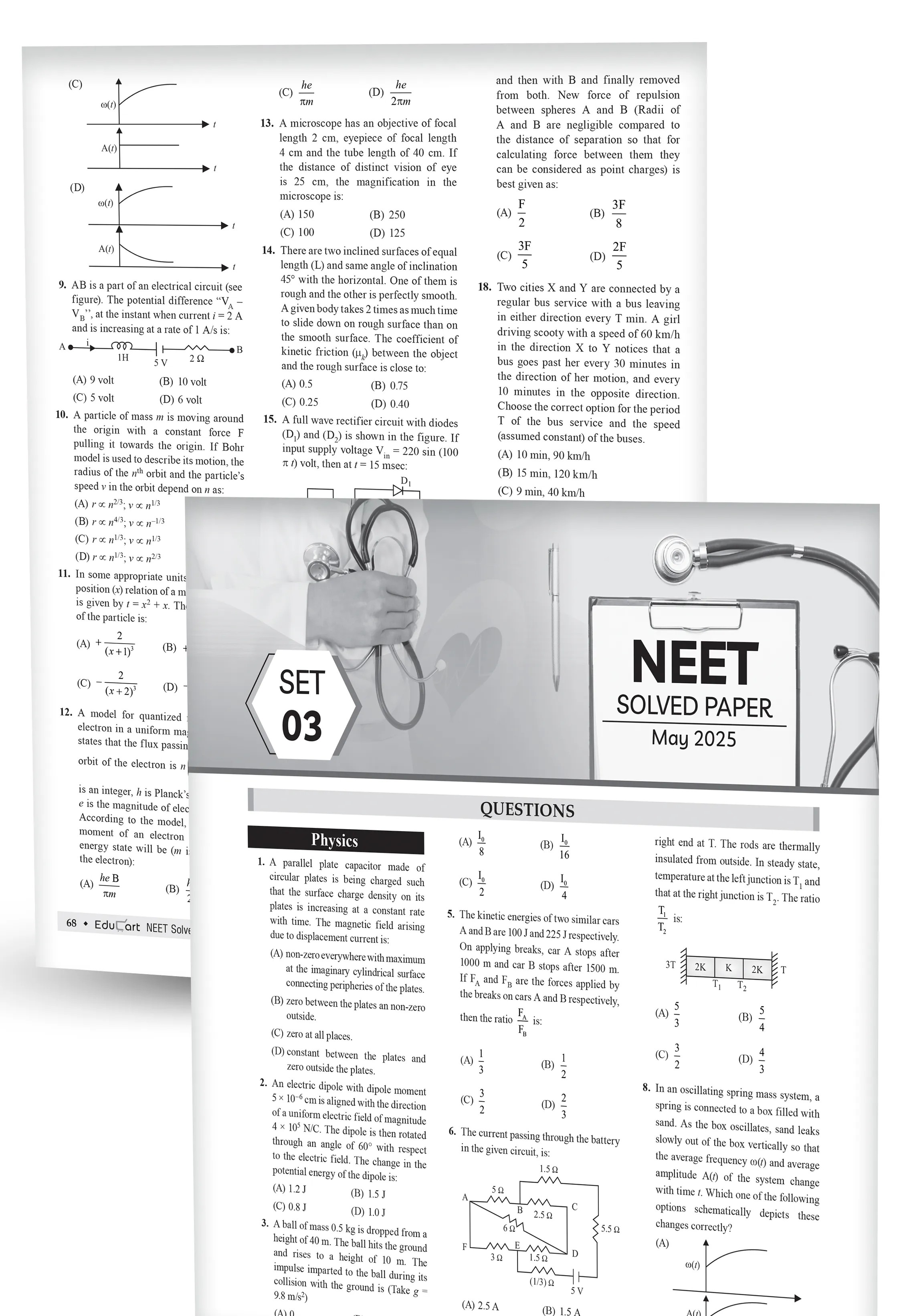 Educart NEET PYQ 12 Years Solved Papers (2015-2026) Granth | Physics Chemistry & Biology | Includes Re-NEET Papers 2026/2024/2015 & NEET Odisha 2019 | Detailed Explanations with NCERT Theory & Mnemonics| For 2027
