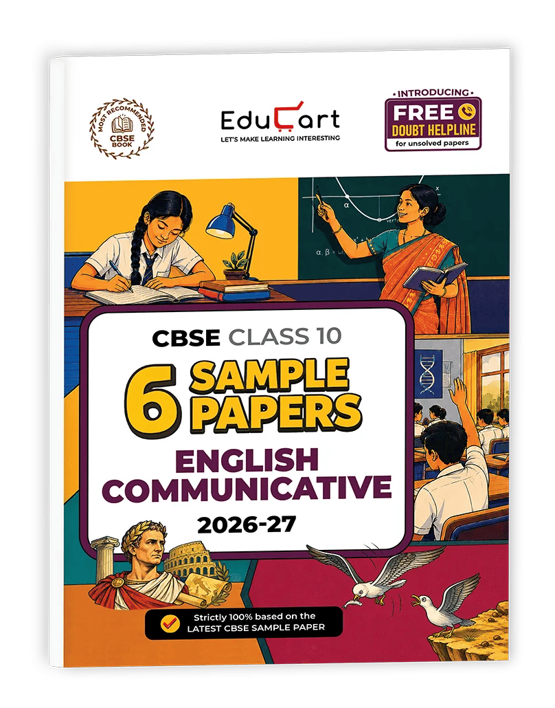 Educart CBSE Sample Paper Class 10 2026-27 English Communicative (with Topper-Style Solutions & Cheat Sheet Wall Chart) For 2027 Exam