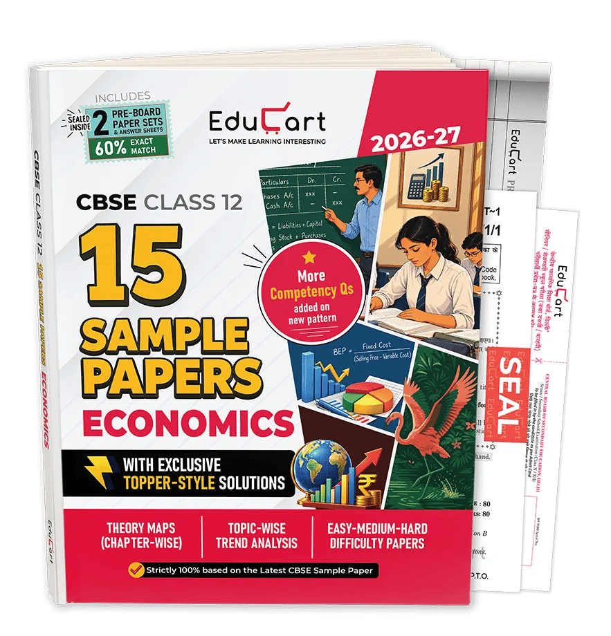 Educart CBSE Sample Paper Class 12 2026-27 Economics with Topper-Style Solutions | For 2027 Board Exam