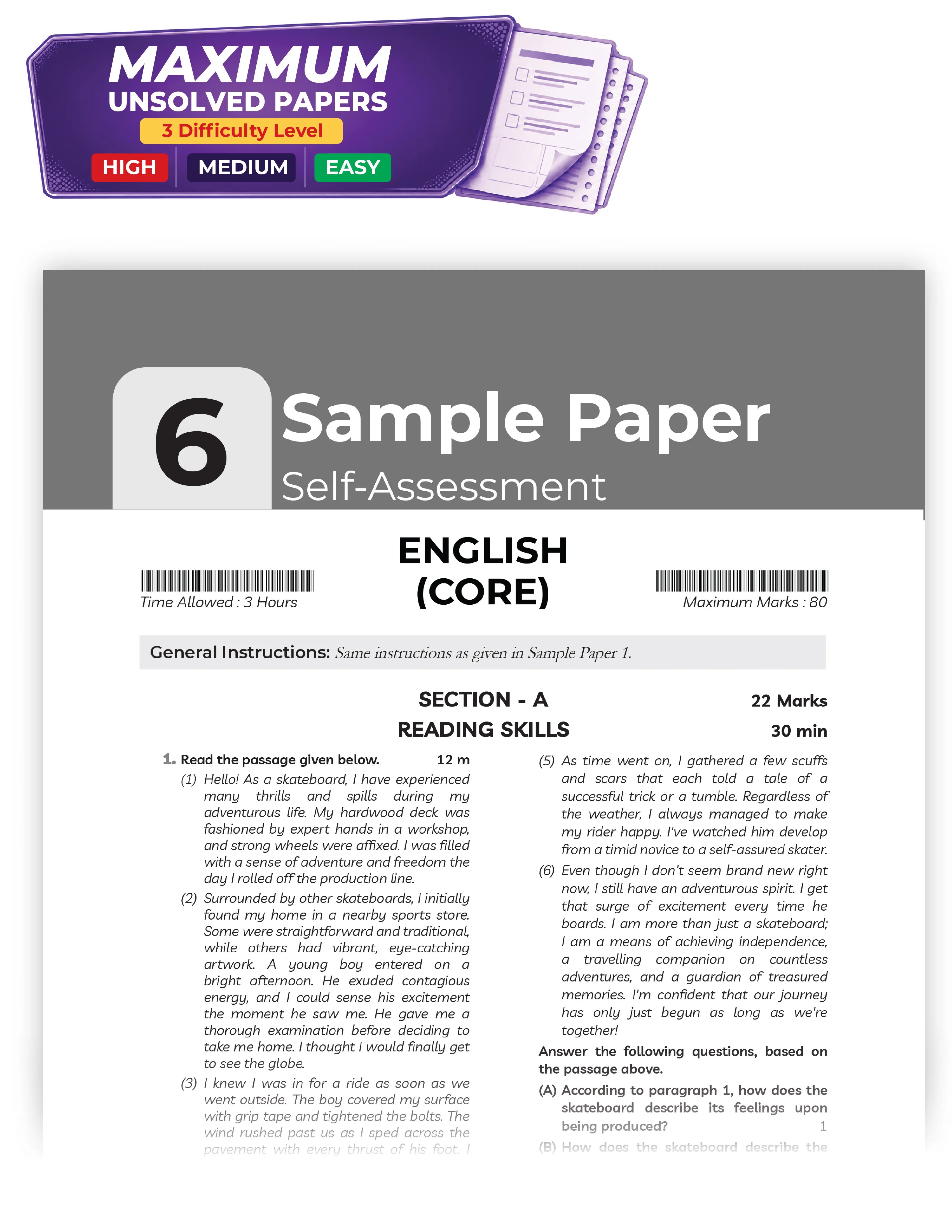 Educart CBSE Sample Paper Class 12 2026-27 English Core with Topper-Style Solutions | For 2027 Board Exam