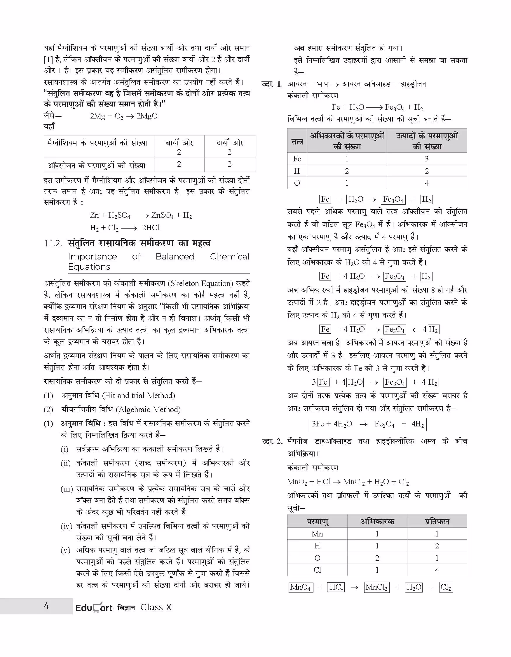 Educart UP Board Hindi Medium Class 10 VIGYAN (SCIENCE) Complete Guidebook 2023 (Based on Latest Pattern for 2023-24 Exam)