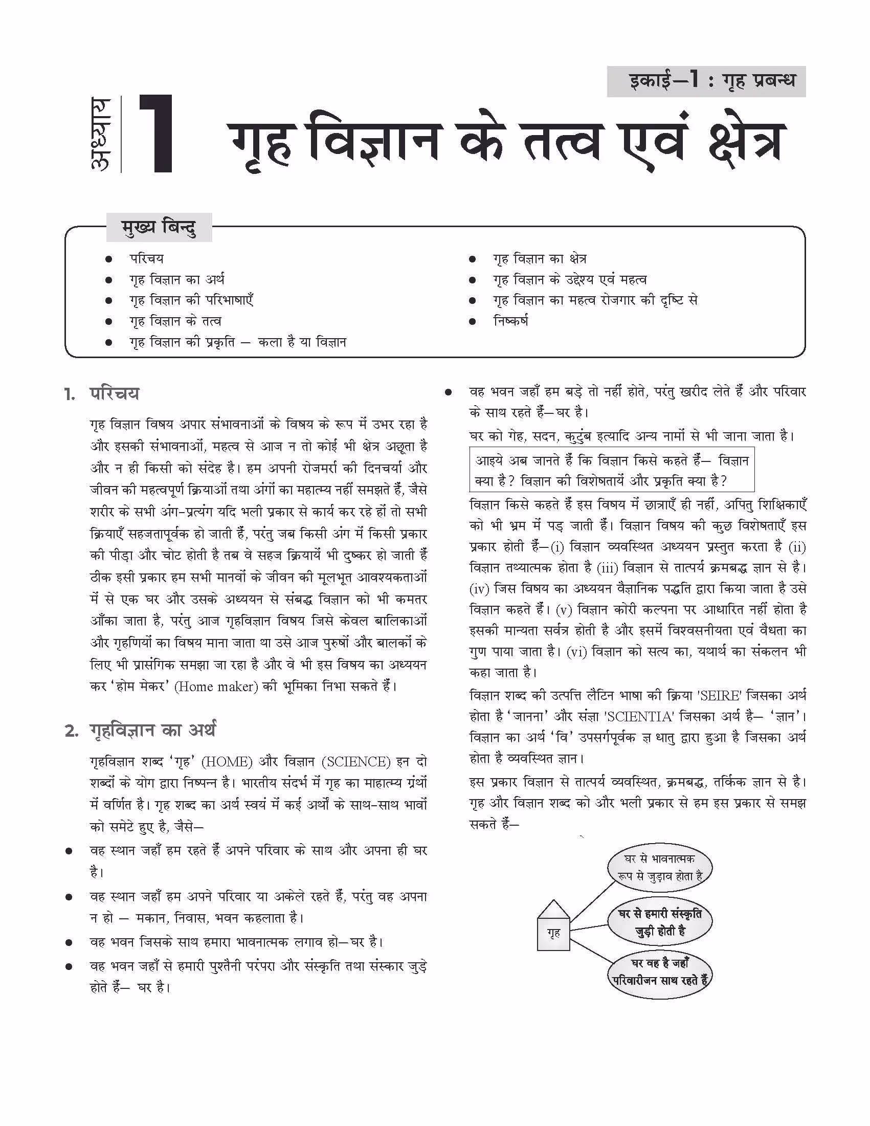 Educart UP Board Hindi Medium Class 9 GRAH VIGYAN (HOME SCIENCE) Complete Guidebook 2023 (Based on Latest Pattern for 2023-24 Exam)