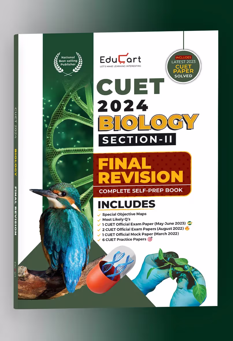 Educart Biology Section-2 NTA CUET UG Entrance Exam Book 2024 Final Revision