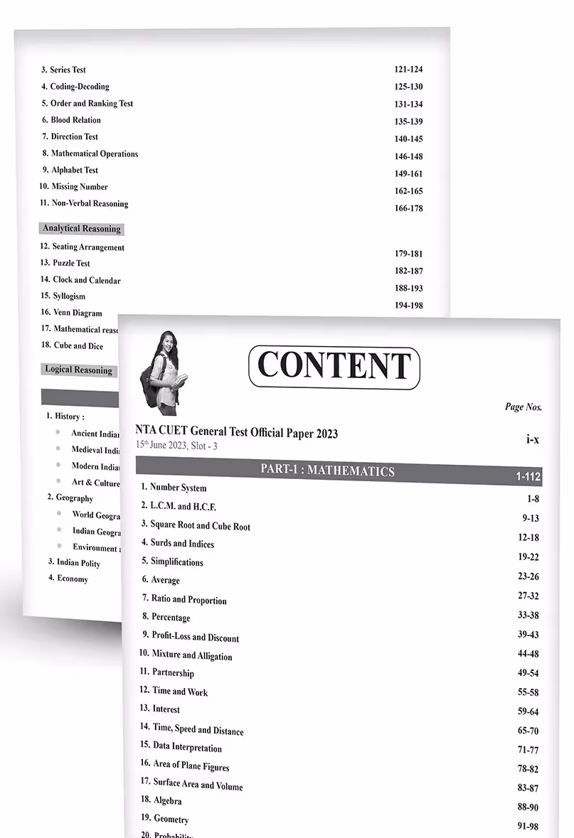 Educart General Test Section-3 NTA CUET UG Entrance Exam Book 2024 Final Revision