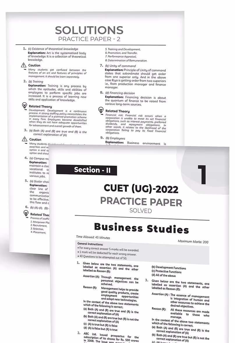 Educart Business Studies Section-2 NTA CUET UG Entrance Exam Book 2024 Final Revision (100% based on 2023 official CUET Online Paper)
