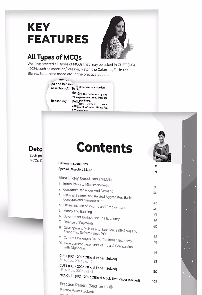 Educart Economics Section-2 NTA CUET UG Entrance Exam Book 2024 Final Revision (100% based on 2023 official CUET Online Paper)