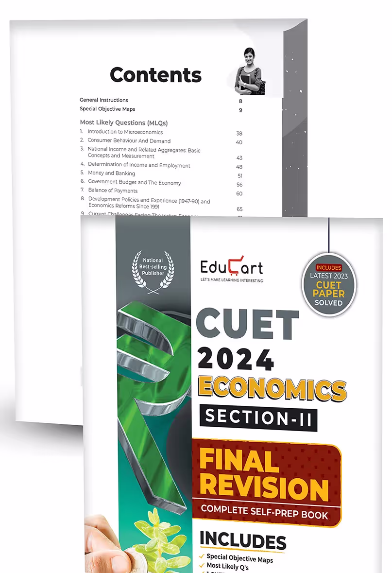 Educart NTA CUET UG Entrance Exam Book 2024 Final Revision Accountancy, Business Studies and Economic (100% based on 2023 official CUET Online Paper)