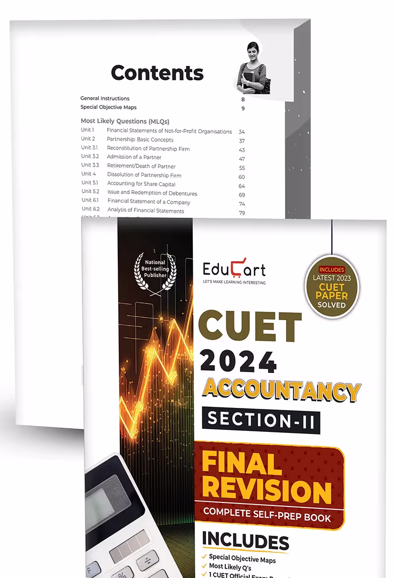 Educart NTA CUET UG Entrance Exam Book 2024 Final Revision Accountancy, Business Studies and Economic (100% based on 2023 official CUET Online Paper)