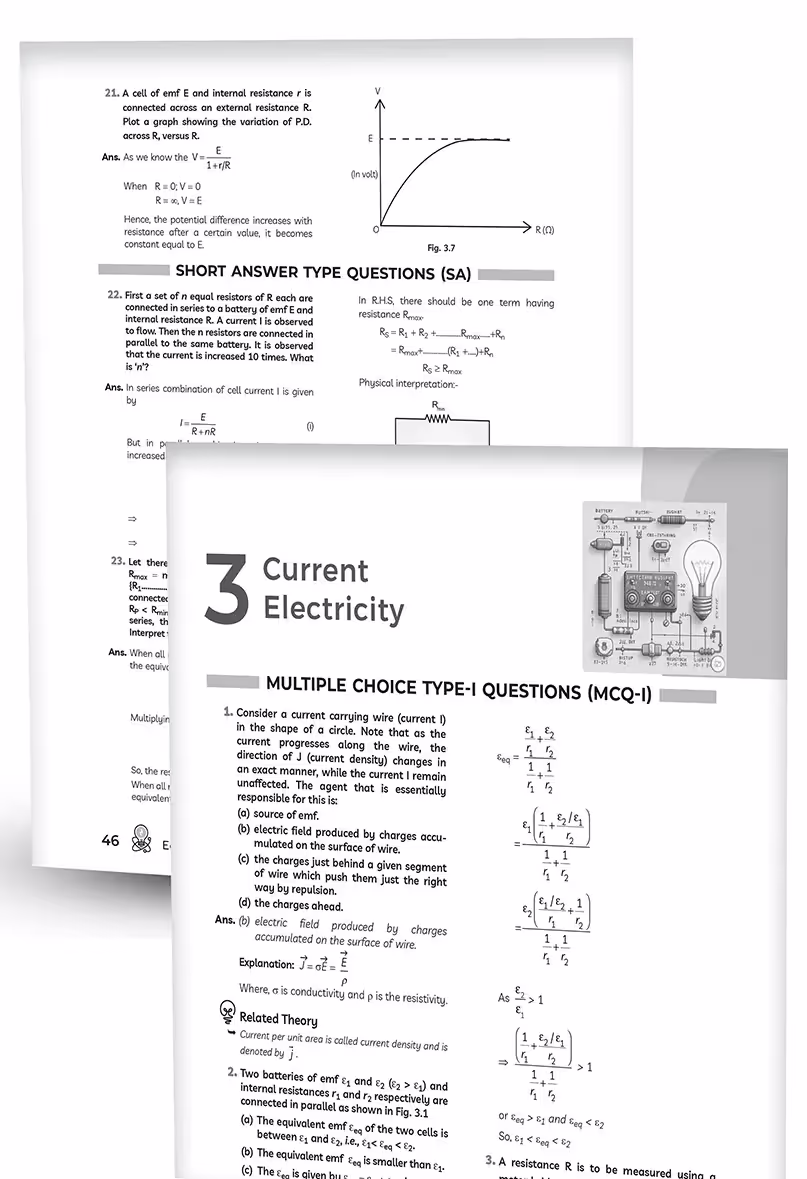 Educart NCERT Exemplar Class 12 Physics 2025 Problems Solutions (For 2025-26 Board Exam)