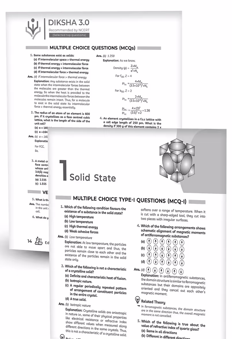 Educart NCERT Exemplar Class 12 Chemistry 2025 Problems Solutions (For 2025-26 Board Exam)