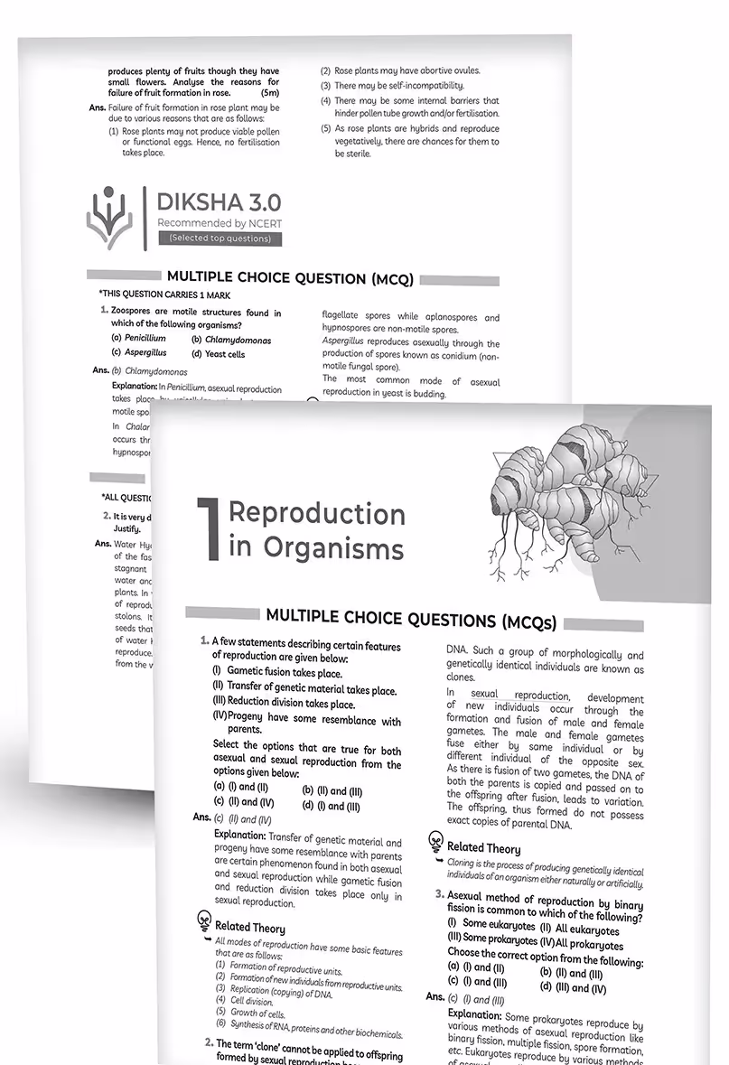 Educart NCERT Exemplar Class 12 Biology 2025 Problems Solutions (For 2025-26 Board Exam)