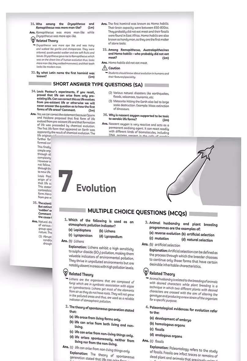 Educart NCERT Exemplar Class 12 Biology 2025 Problems Solutions (For 2025-26 Board Exam)
