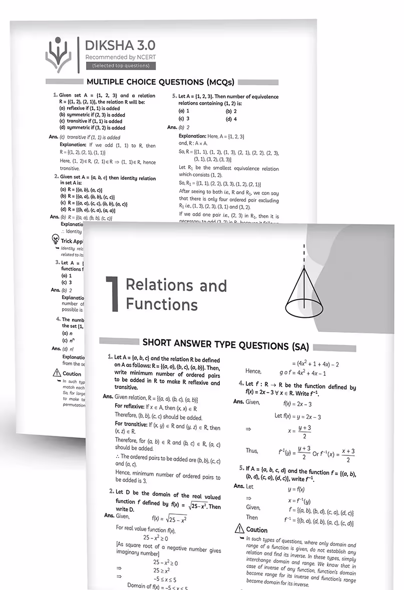 Educart NCERT Exemplar Class 12 Mathematics 2025 Problems Solutions (For 2025-26 Board Exam)