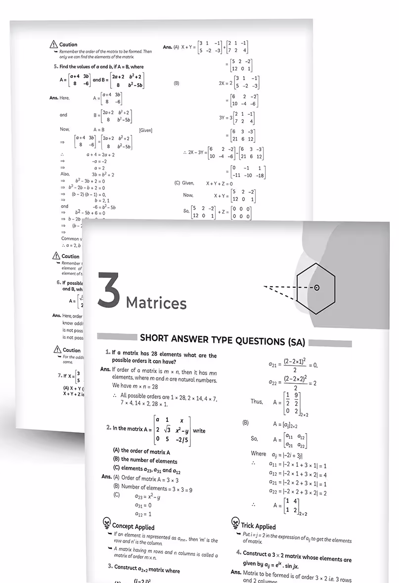 Educart NCERT Exemplar Class 12 Mathematics 2025 Problems Solutions (For 2025-26 Board Exam)