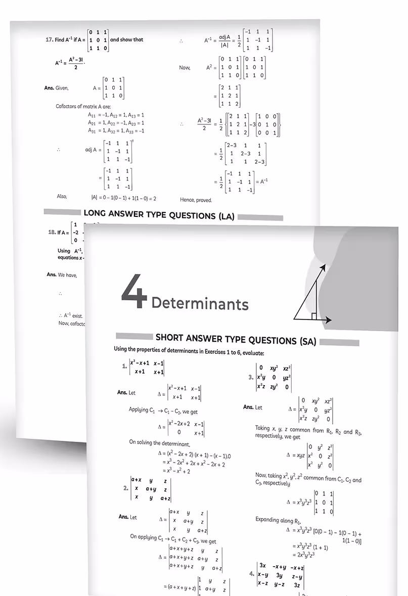 Educart NCERT Exemplar Class 12 Mathematics 2025 Problems Solutions (For 2025-26 Board Exam)