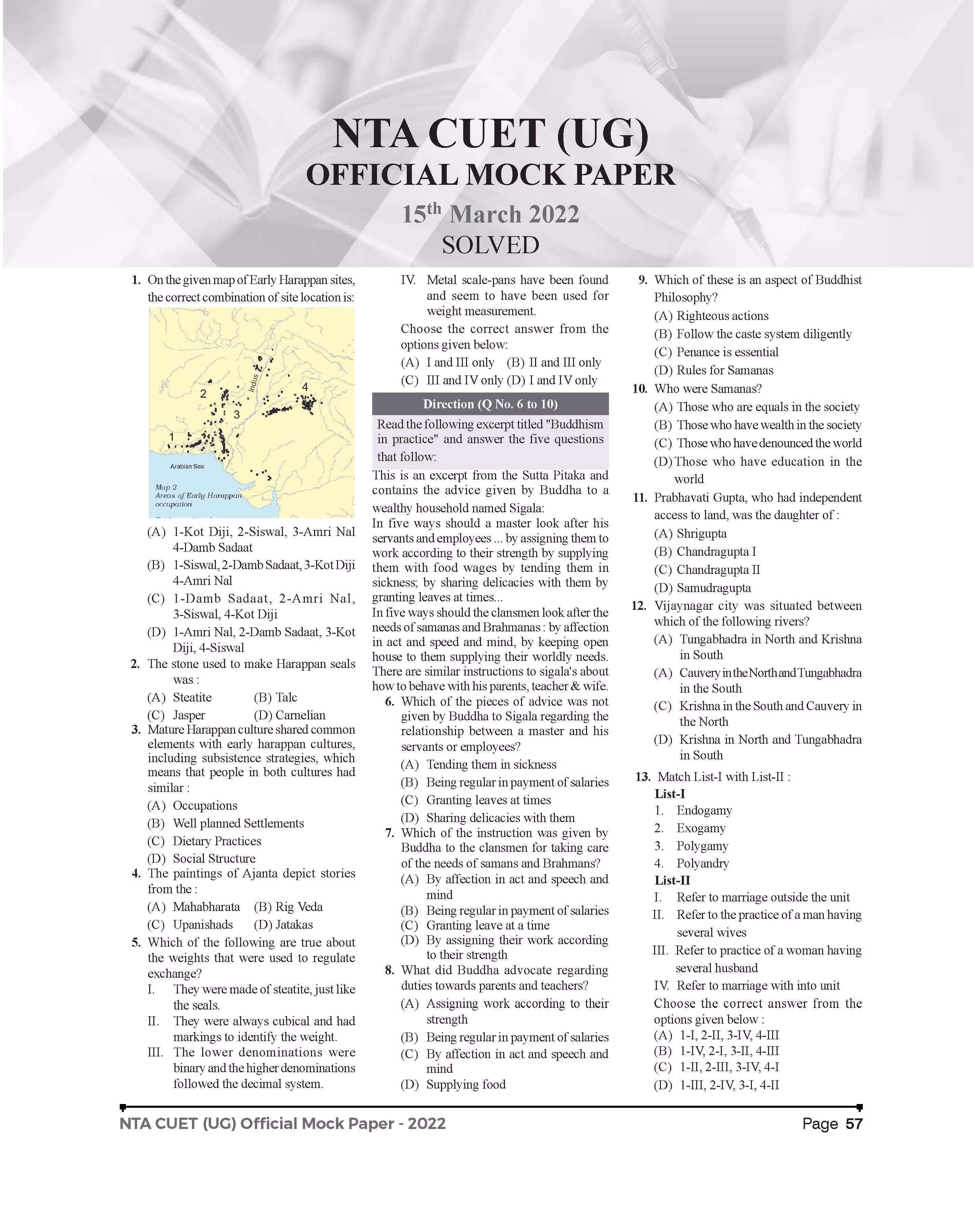 Educart 32 CUET UG 2024 Humanities Mock Papers of History + Political Science + Geography + Economics (Section II, new NTA syllabus)