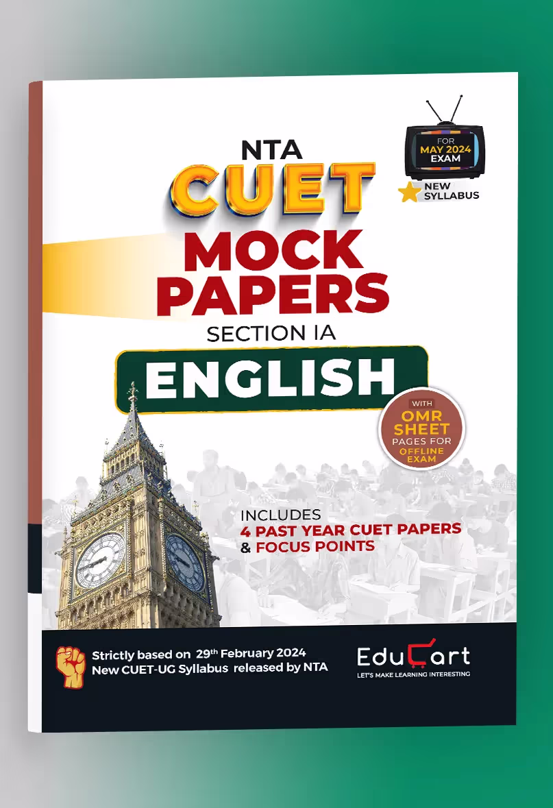 Educart CUET UG 2024 English Mock Papers 2024 (Section IA, new NTA syllabus)