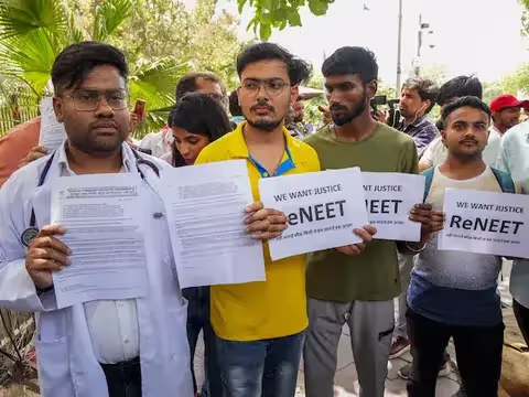 Students strike for re-examination of NEET UG