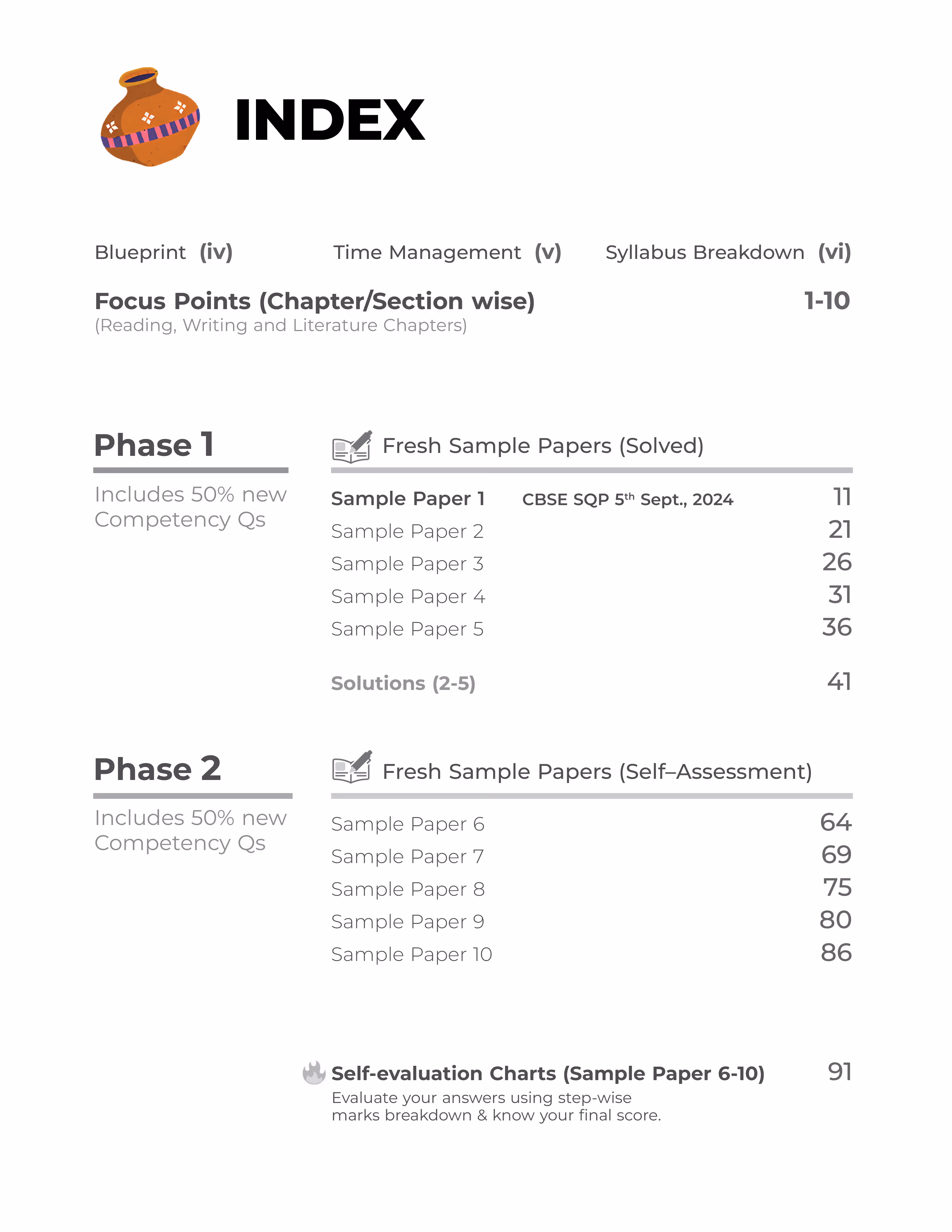 Educart CBSE Hindi B Class 10 Sample Paper 2024-25 (new 50% competency Qs) 2025