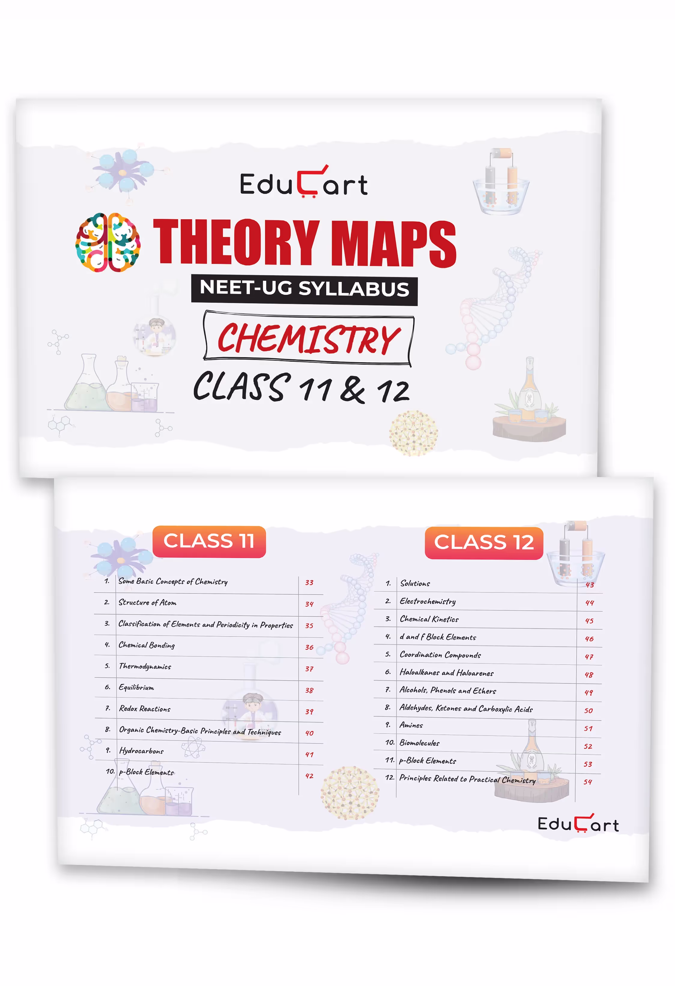 Educart NEET Abhyaas Theory Maps – Biology, Physics and Chemistry (Visual Format for Ch-wise Full Revision of Every Possible Topic and Sub-Topic) For 2025 Entrance Exam
