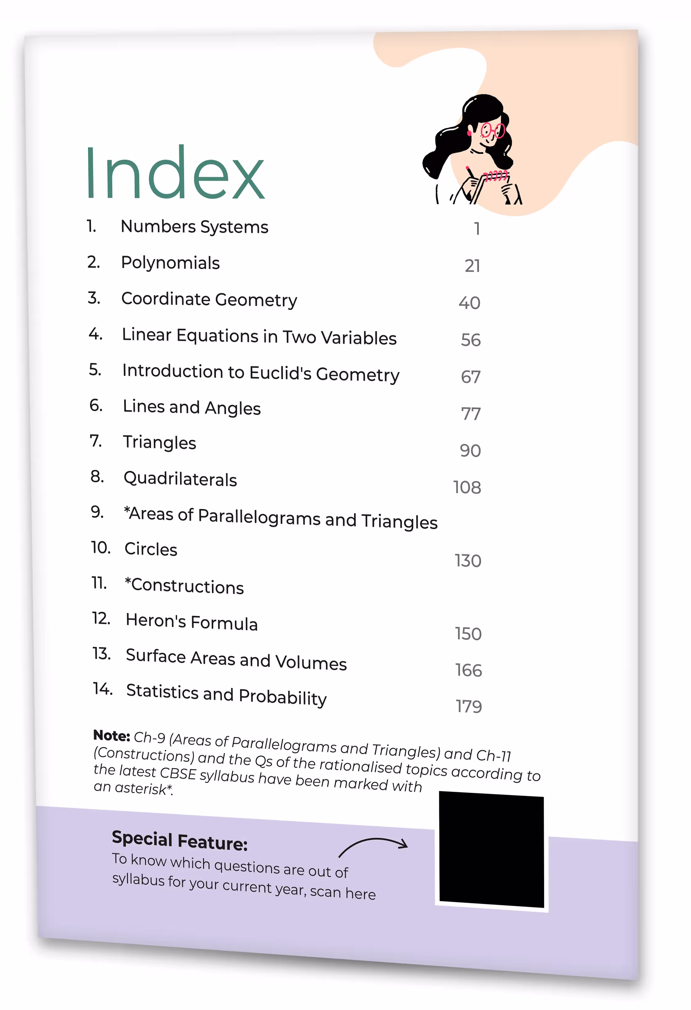 Educart NCERT Exemplar Class 9 Mathematics 2025 Problems Solutions (For 2025-26 Board Exam)