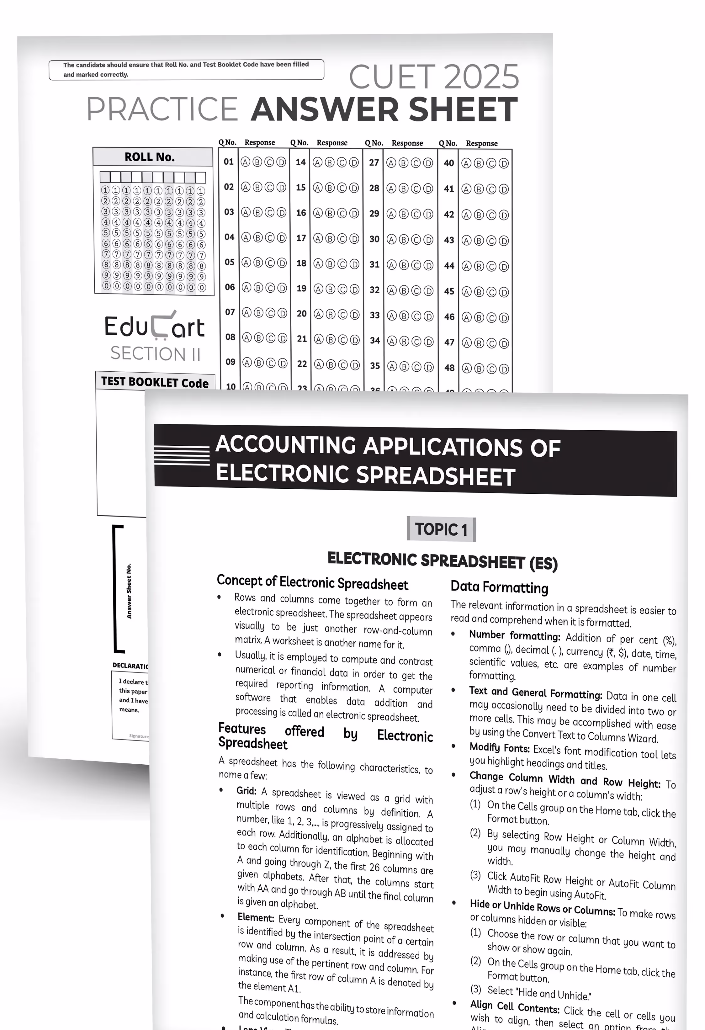 Educart CUET UG Entrance Exam Books 2025 Commerce Stream Supplementary Book (Covers Cuet topics and MCQs that were not taught in CBSE Class 12)