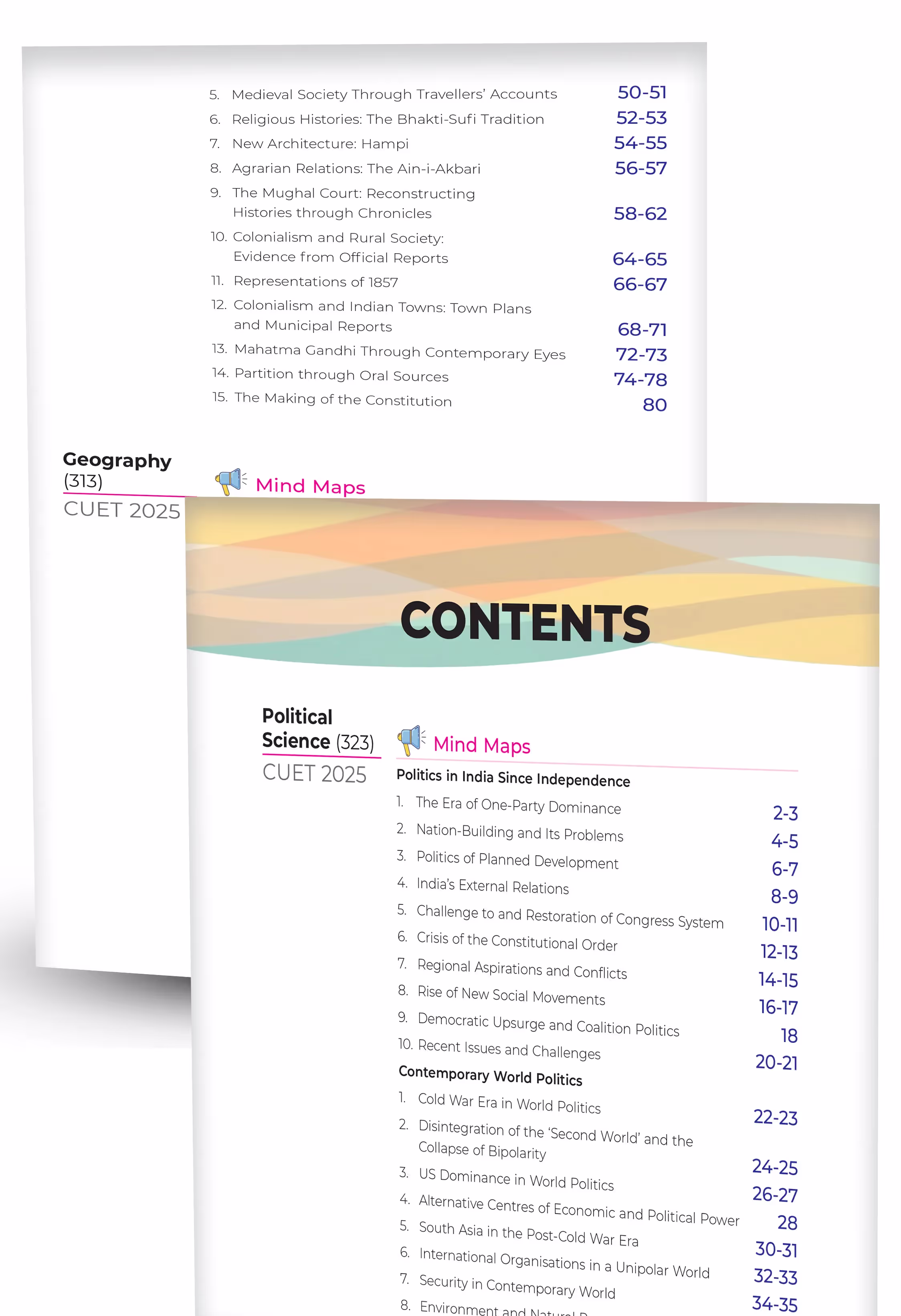 Educart CUET UG Entrance Exam Books 2025 Humanities Mind Maps – History, Political Science, Geography and Economics