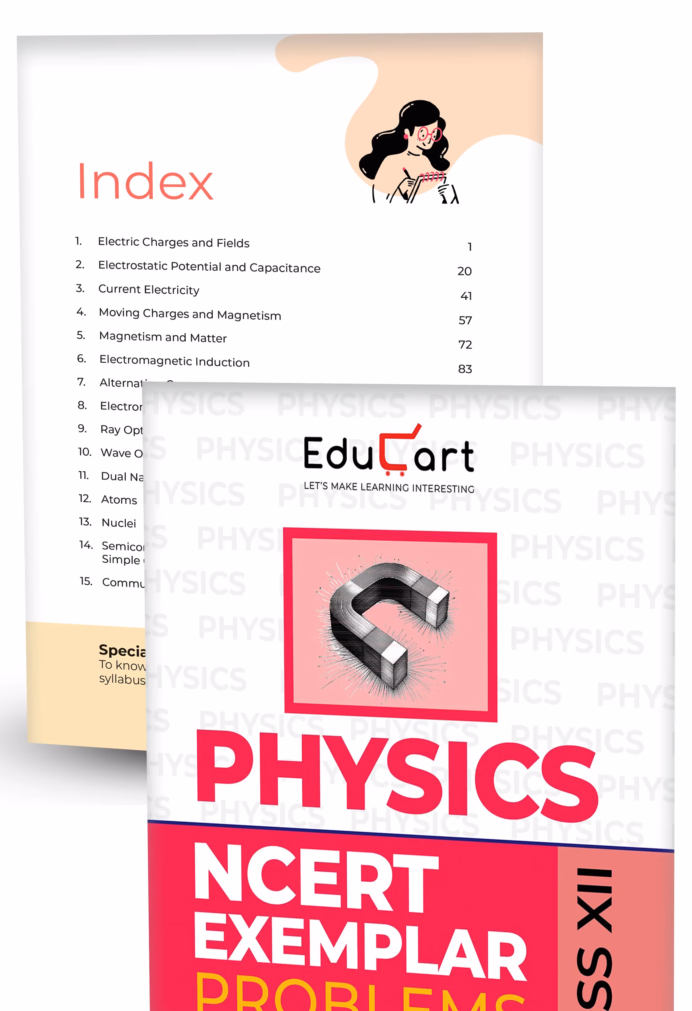 Educart NCERT Exemplars Class 12 Physics, Chemistry & Biology 2025-26 Problems Solutions (For Board Exam 2026)