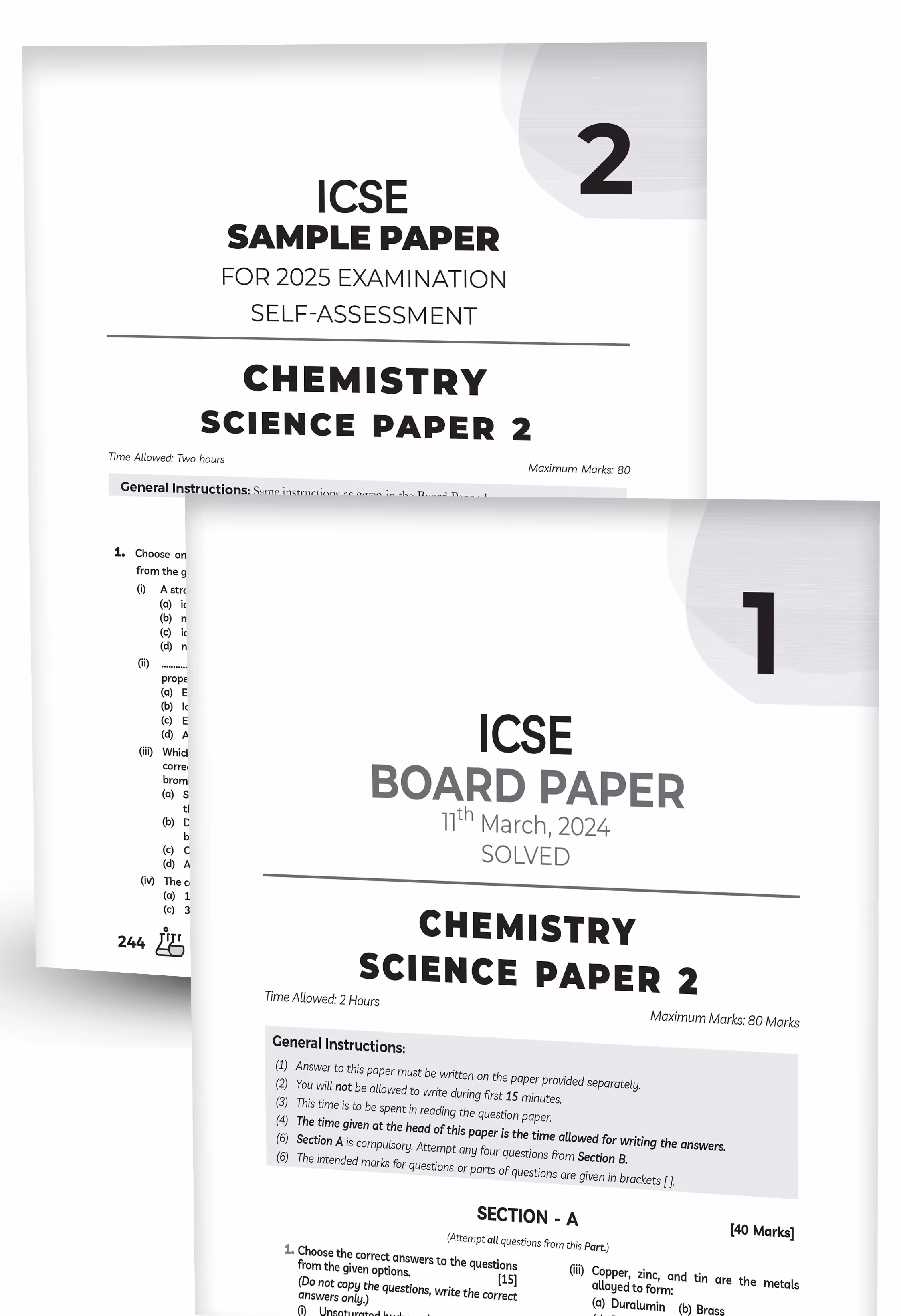 Educart ICSE Class 10 Chemistry Chapter-wise Question Bank (Solved Papers) 2025-26 - Strictly Based on New Syllabus 2026